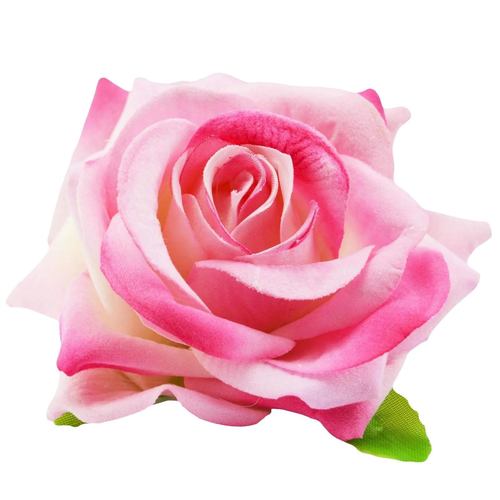 Pink Rose Hair Clips for Women - Set of 2 Floral Hair Accessories - Perfect for Weddings, Parties & Everyday Style
