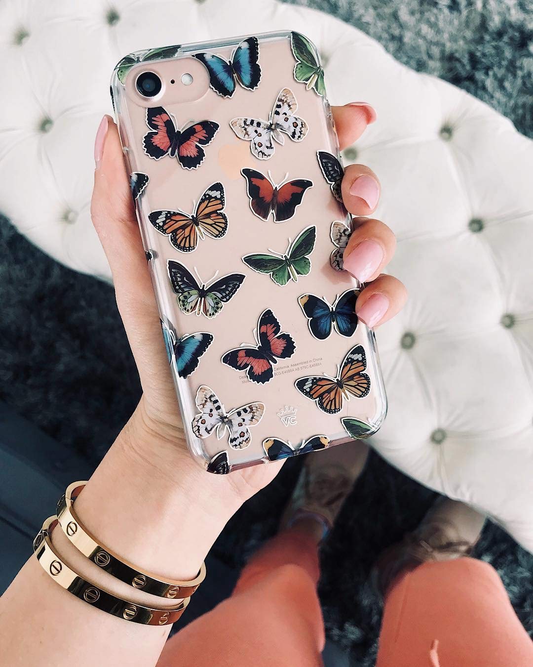 Velvet Caviar iPhone Xs & iPhone X Case - Cute Clear Protective Phone Cover with Colorful Butterflies for Women & Girls | Perfect for Everyday Use, School & Travel