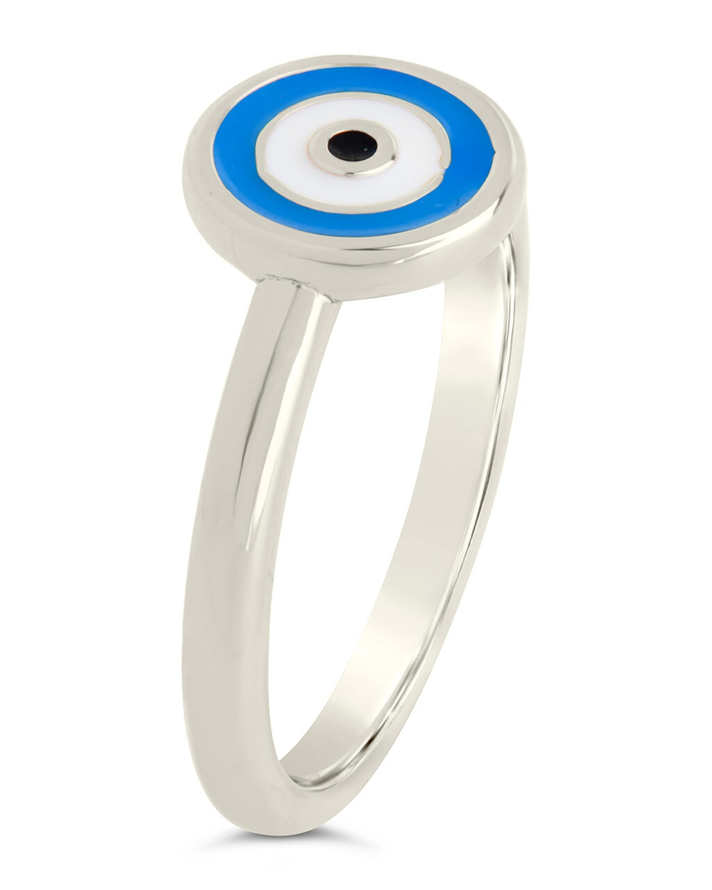 Sibyl Enamel Evil Eye Ring for Women - Protection Jewelry with Blue Evil Eye Charm, Adjustable Size for Good Luck & Positive Energy - Perfect for Gifts, Daily Wear & Spiritual Healing