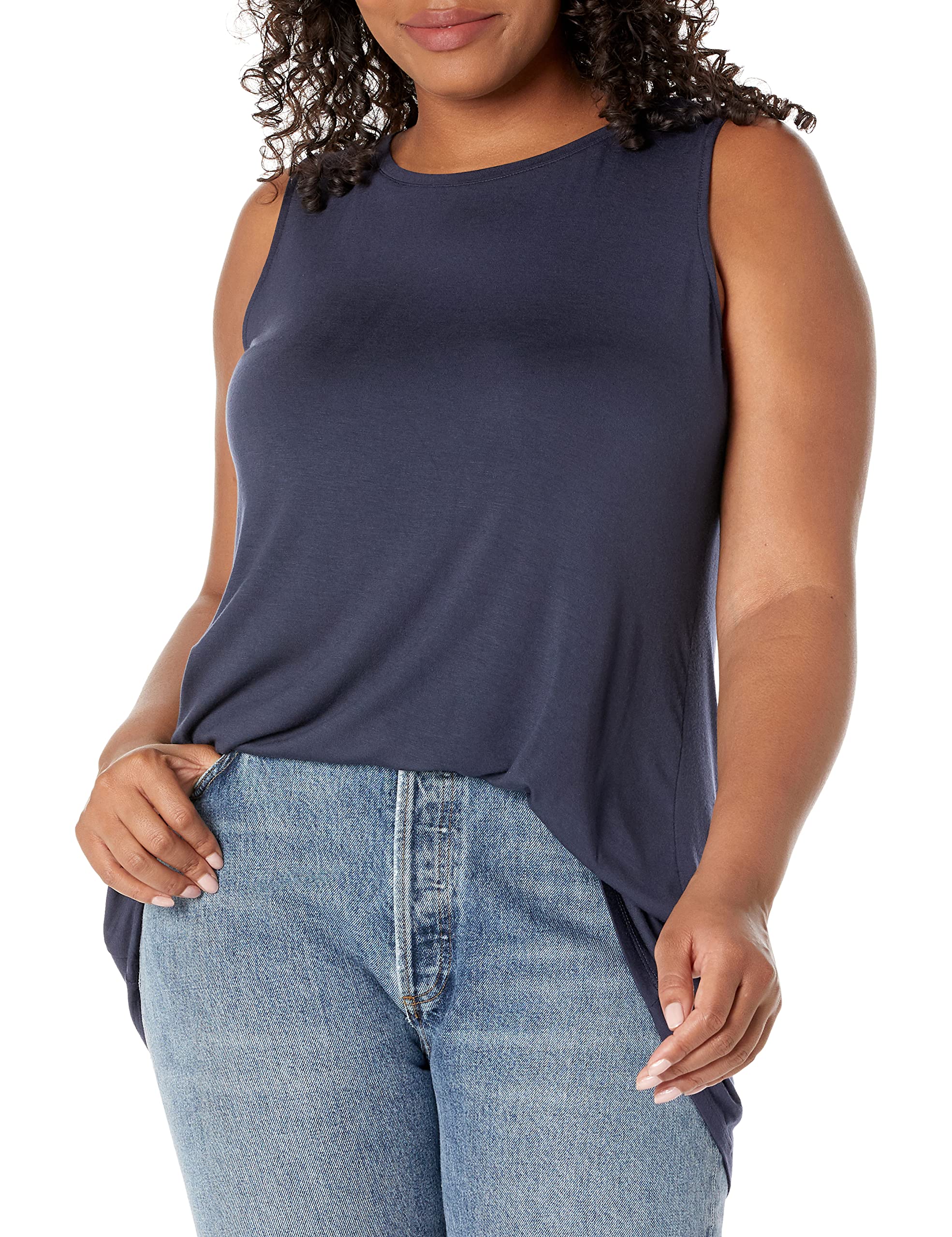 Amazon Essentials Women's Swing Tank Top - Plus Size Comfortable Casual T-Shirt for Summer, Workout & Everyday Wear