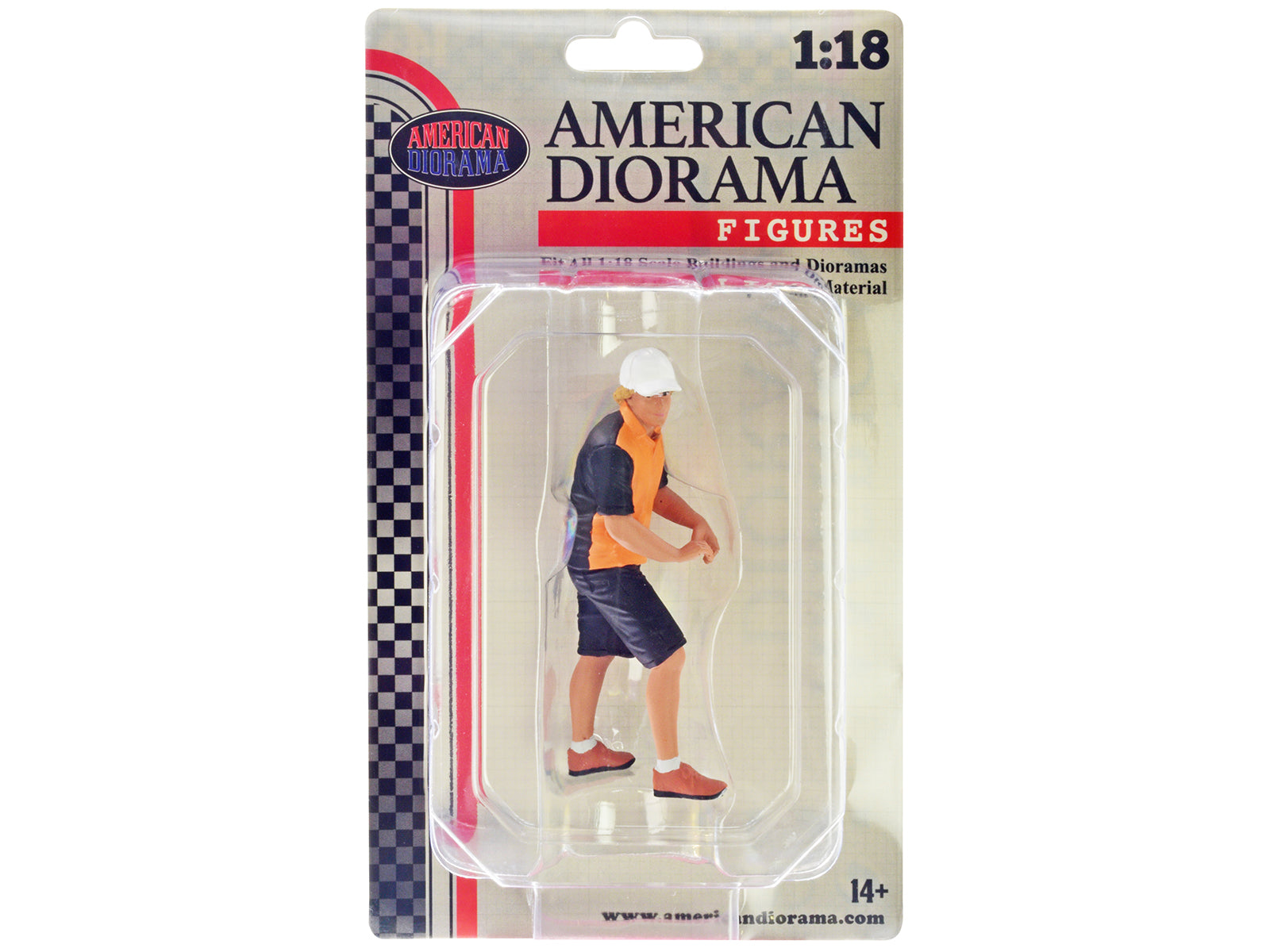 American Diorama Detail Masters Figure 2 (Detail Prep) for 1/18 Scale Models - Perfect for Model Car Displays, Diorama Scenes & Collectible Showcases