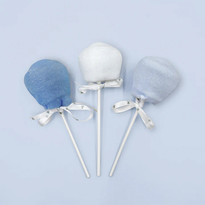 Little Lamb Diaper Cake - Blue Baby Shower Gift, Newborn Essentials, Gender Neutral Nursery Decor | Perfect for Baby Showers, Birthdays & Welcome Home Gifts (SKU: LBG1054)