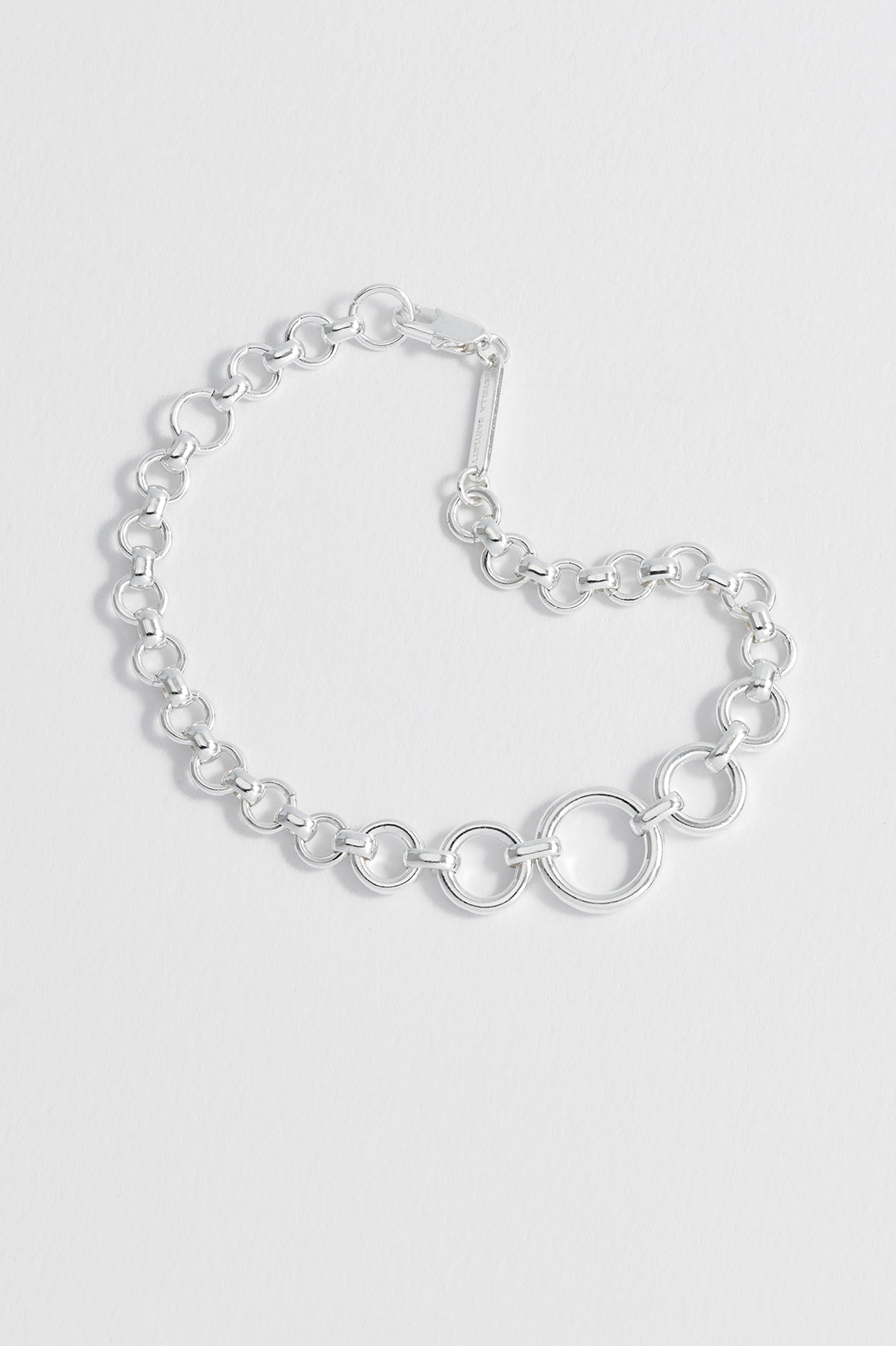 Elegant Graduated Round Link Chain Bracelet for Women - Perfect for Everyday Wear, Parties & Gifts