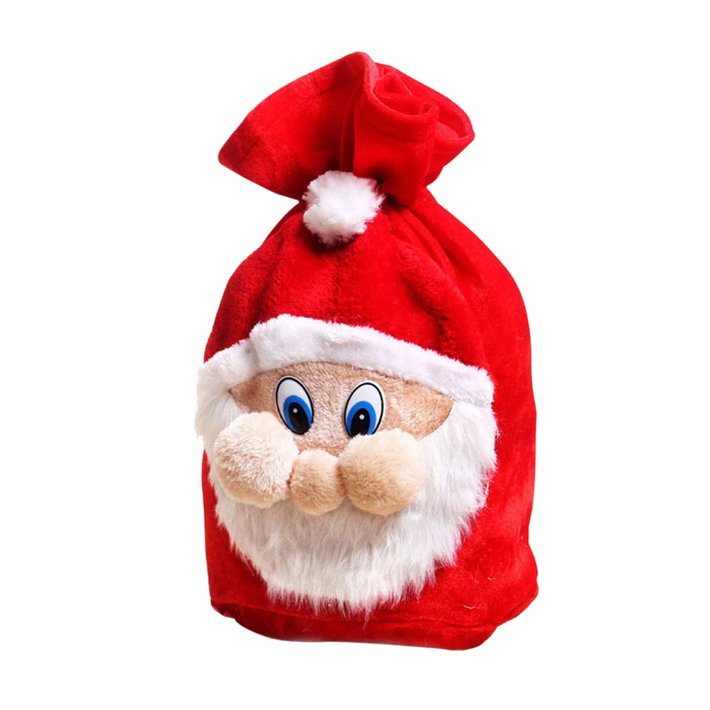 Christmas Stocking Bags for Gifts - Santa Claus Present Sacks with Drawstring for Holiday Parties, Weddings & Festive Celebrations | Perfect for Stocking Stuffers, Party Favors & Holiday Decorations