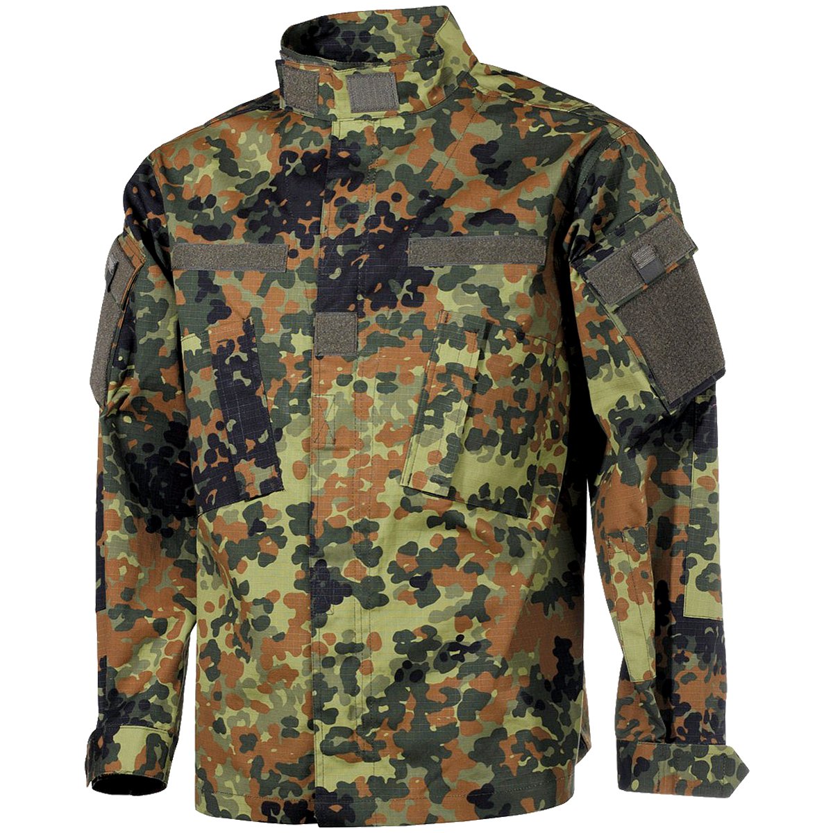 Men's ACU Field Jacket - Ripstop Flecktarn Camo Military Jacket - Size 3XL - Durable Outdoor Tactical Wear for Hunting, Hiking & Camping