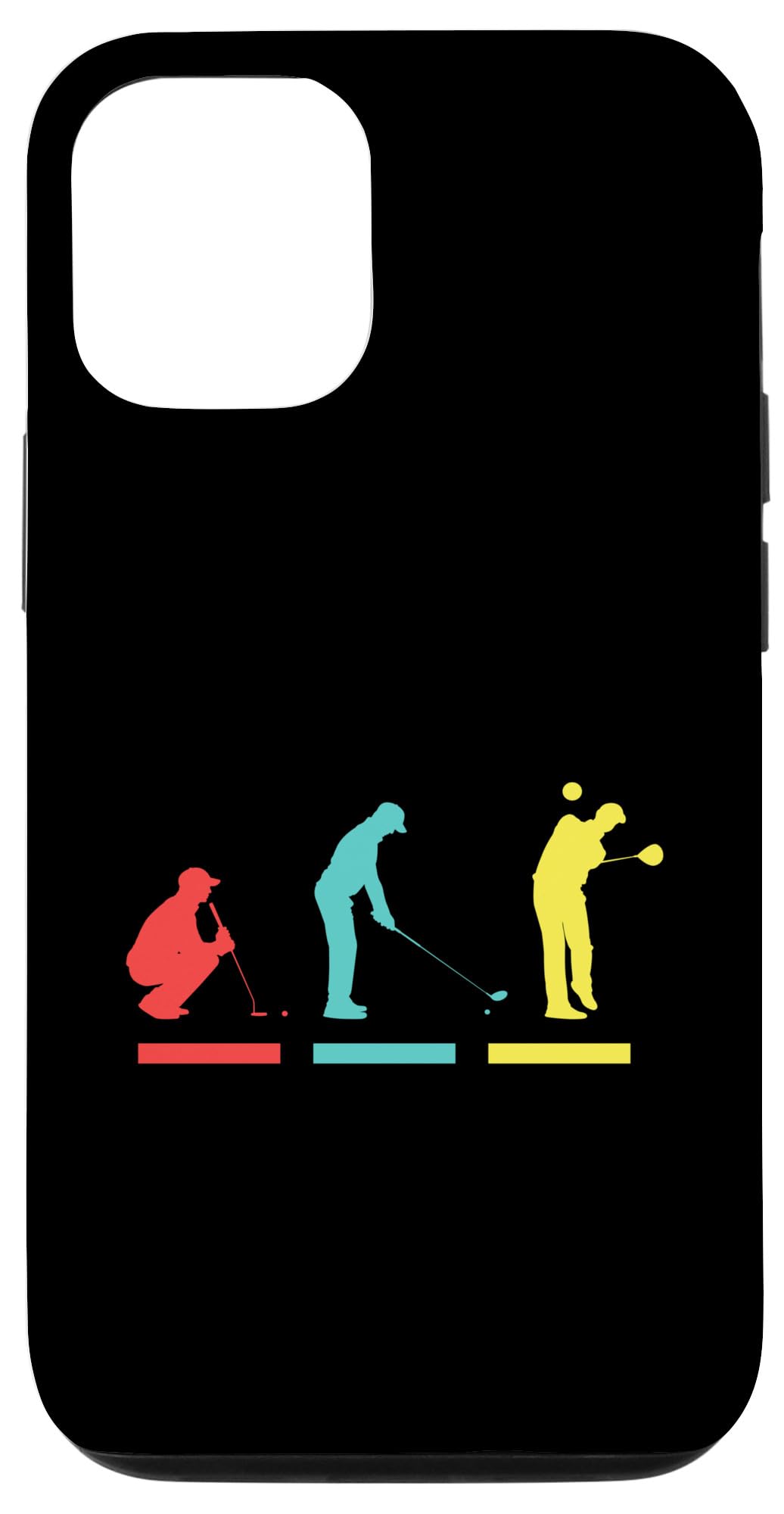 iPhone 12/12 Pro Golf Themed Case - Perfect Golf Gift for Golfers with Swing & Stroke Design - Ideal for Golf Courses, Driving Range & Golf Tournaments