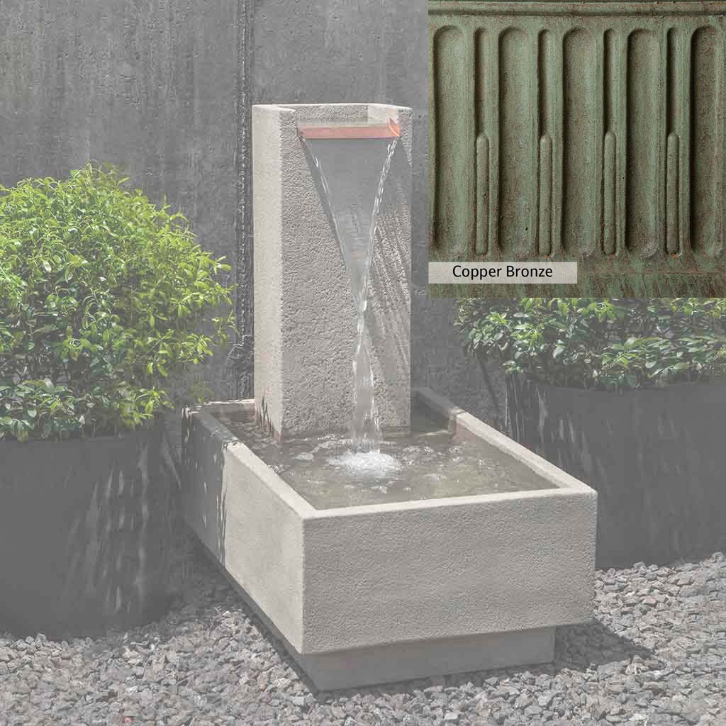 Campania International Falling Water Fountain IV - Outdoor Garden Waterfall Feature for Patio, Yard, and Landscape Decor