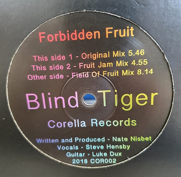 Blind Tiger - Forbidden Fruit Corella Records Vinyl LP (COR002) | Limited Edition Jazz Album for Collectors & Music Lovers | Perfect for Home Listening & Vinyl Enthusiasts