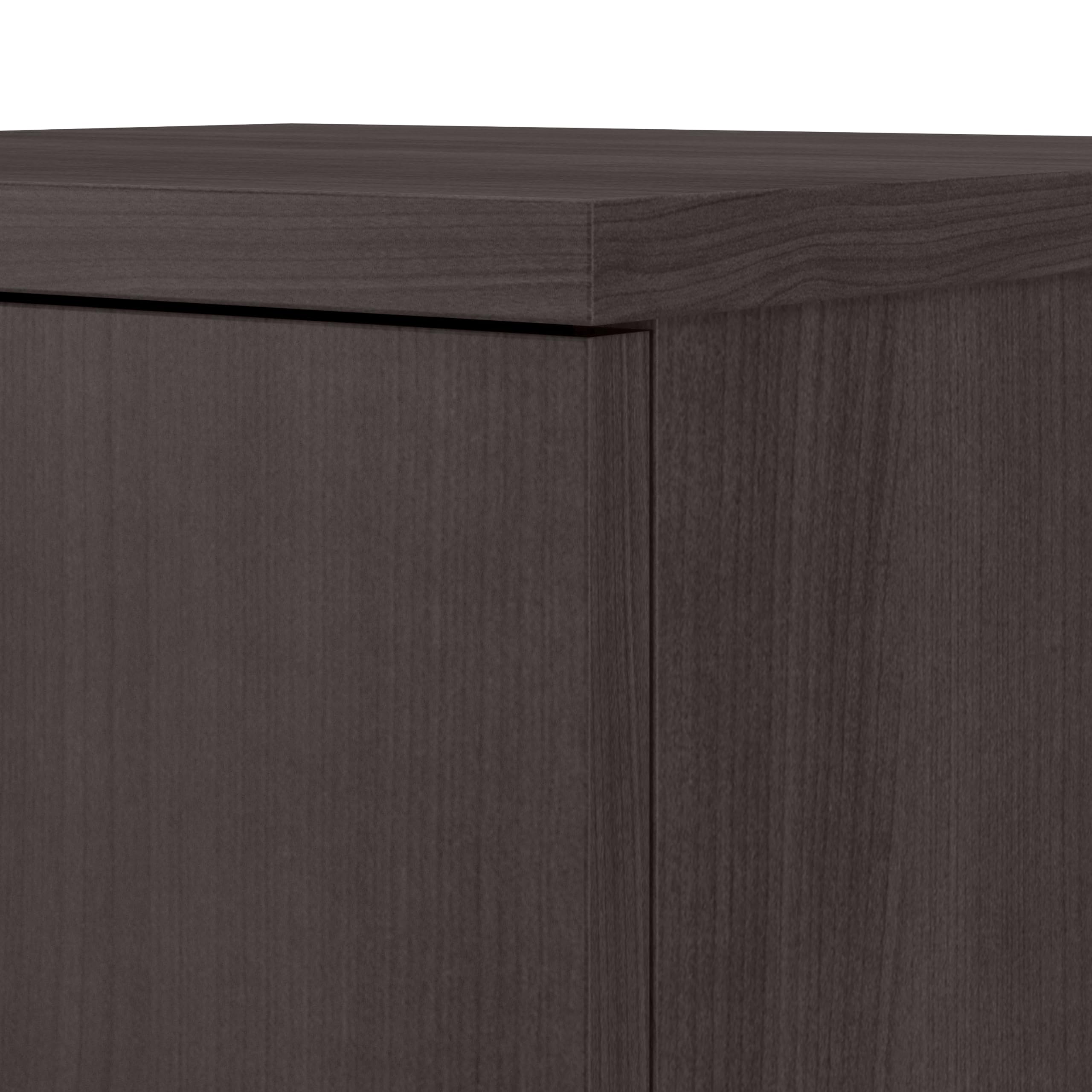 Bush Business Furniture Universal Closet Wall Cabinet with Doors & Shelves - Storm Gray | Space-Saving Storage for Office, Closet & Garage Organization