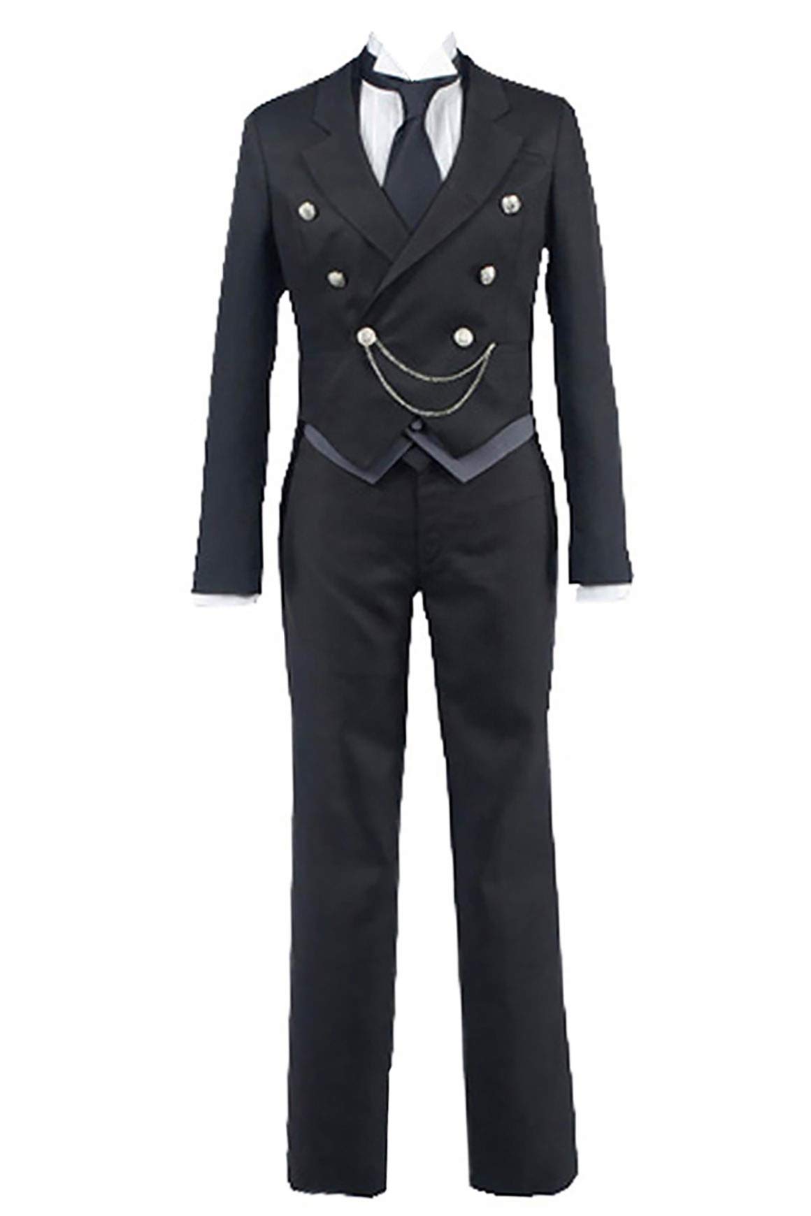 Black Butler Sebastian Michaelis Cosplay Costume - Premium Anime Outfit for Halloween, Comic Con & Cosplay Events | Complete Set with Gloves & Accessories