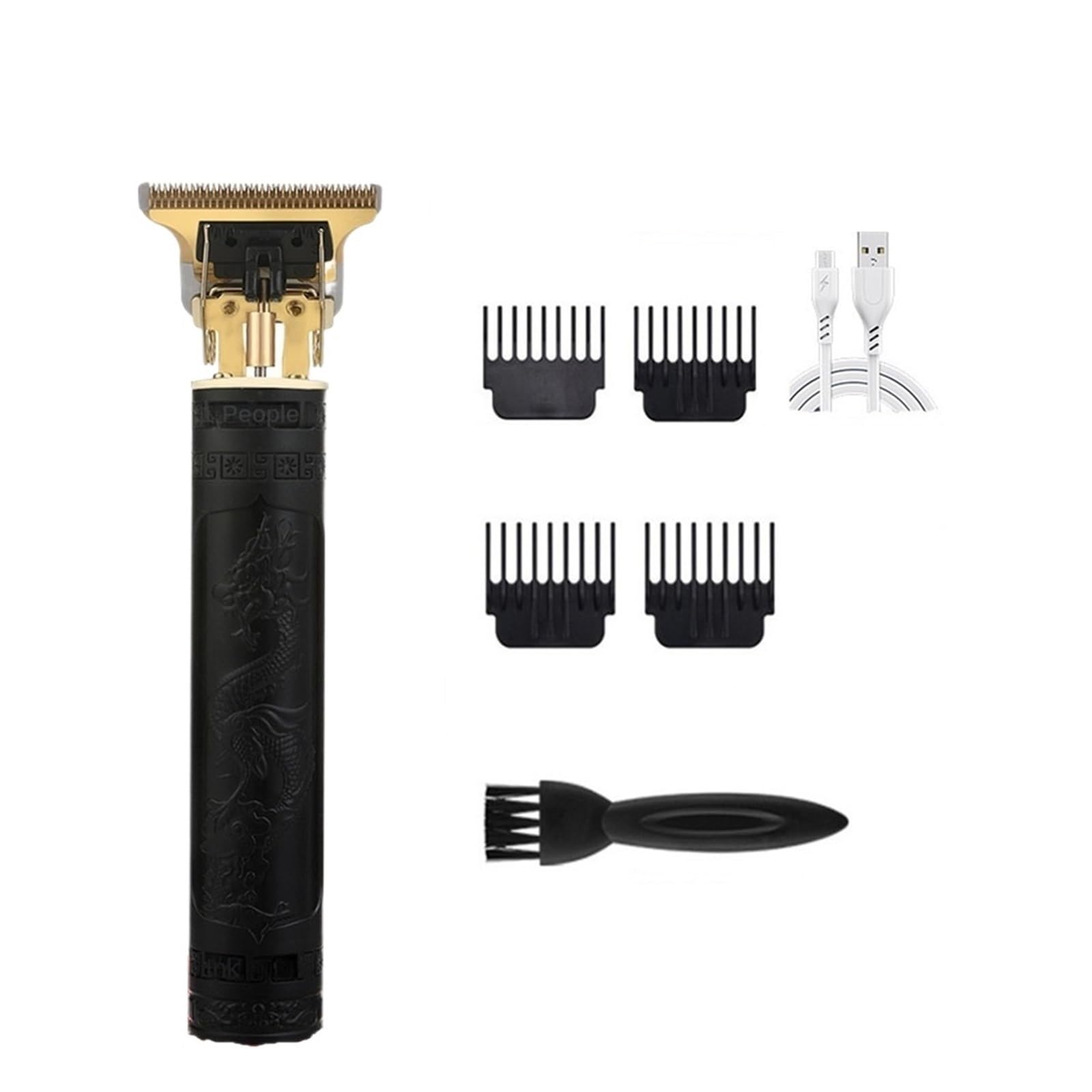 Professional Electric Hair Clippers for Men - T9 Retro Style Barber Trimmer with Buddha Head Carving & Oil Head Function (ABS Material) - Perfect for Home Haircuts, Beard Trimming & Styling