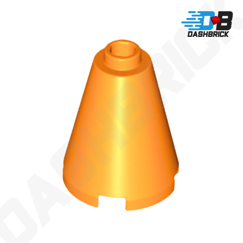 LEGO 2x2x2 Orange Cone Open Stud Building Block - Perfect for Halloween Witch Hat Costume Accessories & DIY Creative Projects [3942c]