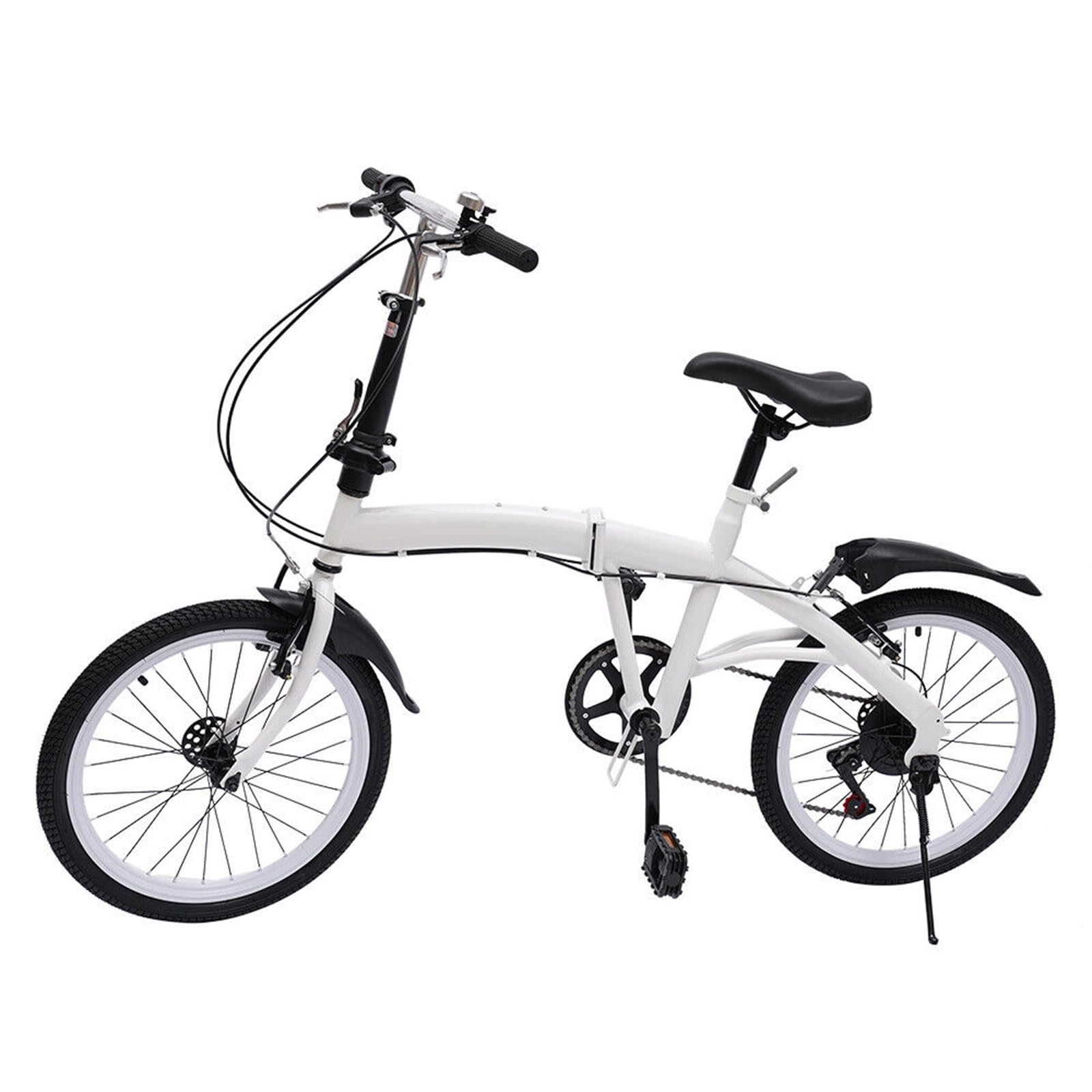 **YIPONYT 20 Inch Folding Bike for Adults - 7 Speed Shimano Gear System, Adjustable Height, Lightweight & Portable Commuter Bike for Men & Women - Perfect for Camping, Travel & City Riding**