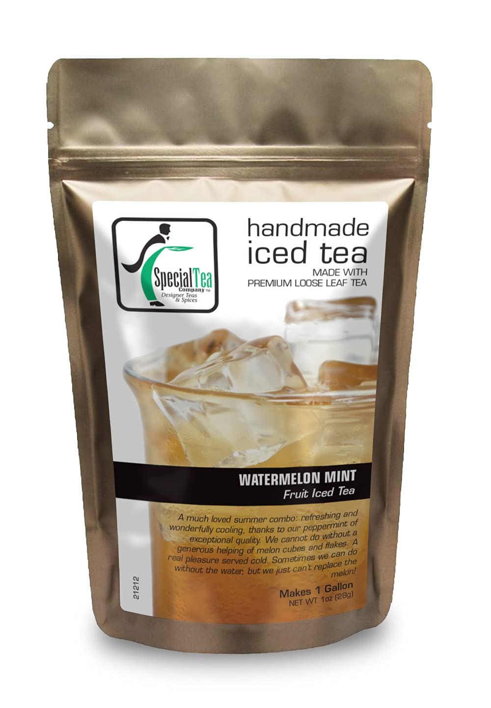 SpecialTea Company Watermelon Mint Fruit Tea - Refreshing Iced Tea Blend for Summer, Picnics & Relaxation | Natural Herbal Infusion