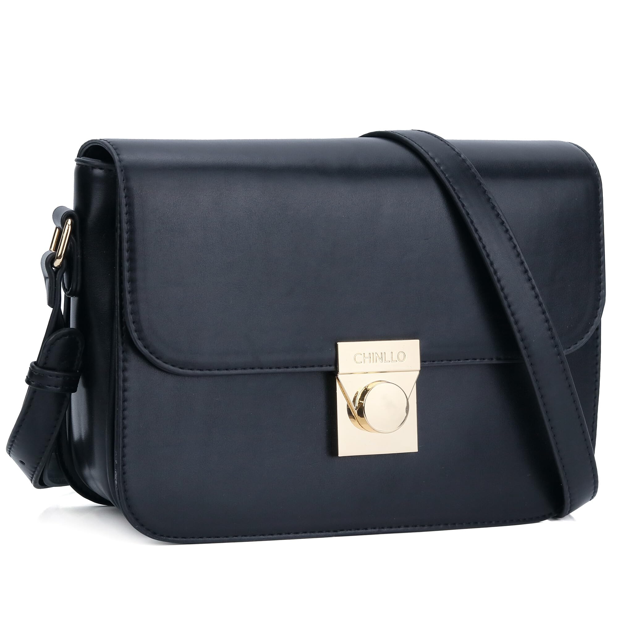 Women's PU Leather Crossbody Bag with Triple Pockets - Stylish Shoulder Satchel Messenger Purse for Daily Use, Work & Evening Events