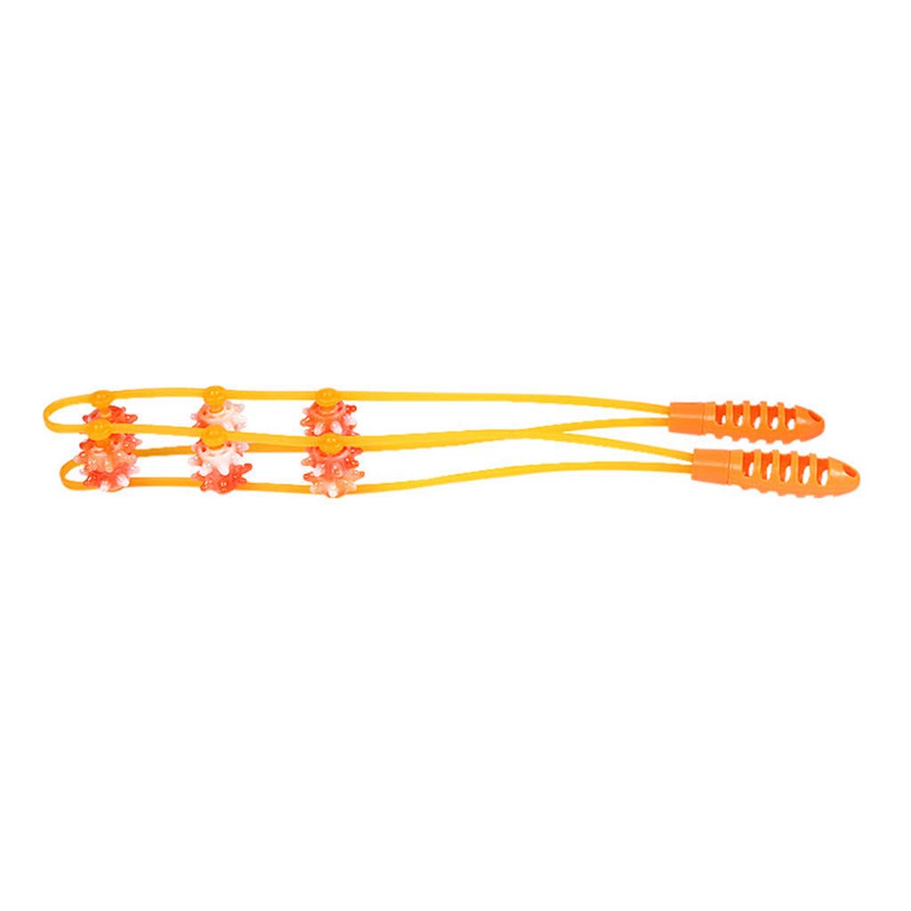 Silicon Dual-Sided Back Massage Brush - Exfoliating Body Scrubber for Shower & Bath, Heated Towel Rack Compatible (Orange, One Size) - Perfect for Spa Days & Relaxing Self-Care Routines