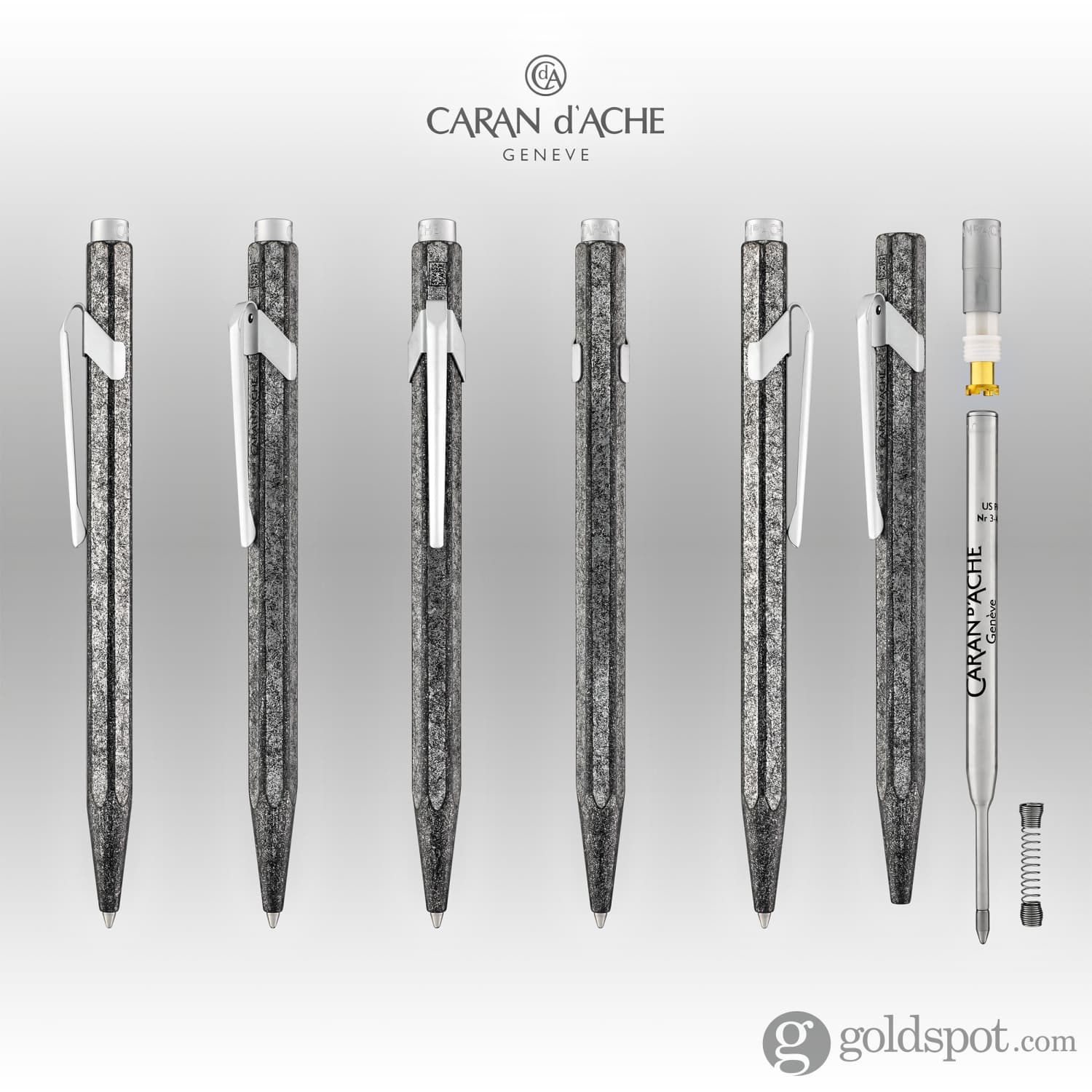 Premium Caran d'Ache 849 Metal Ballpoint Pen - Luxury Writing Instrument for Professionals & Gift Giving - Ideal for Office, Business Meetings & Signature Signings