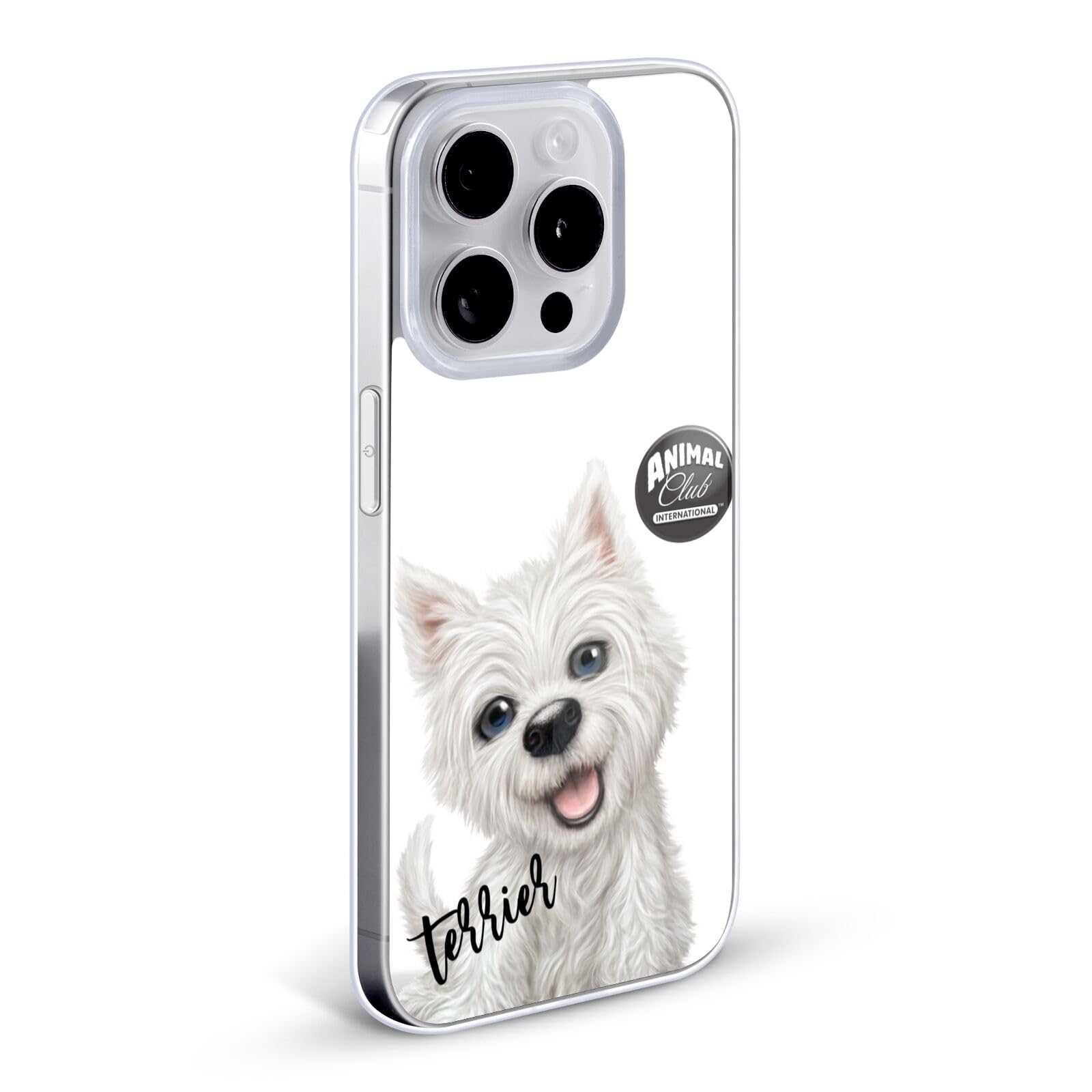Officially Licensed Animal Club International Terrier Faces Soft Gel Case for Apple iPhone 12 Pro Max - Cute & Protective Phone Cover for Dog Lovers, Perfect for Daily Use, Work & Outdoor Activities