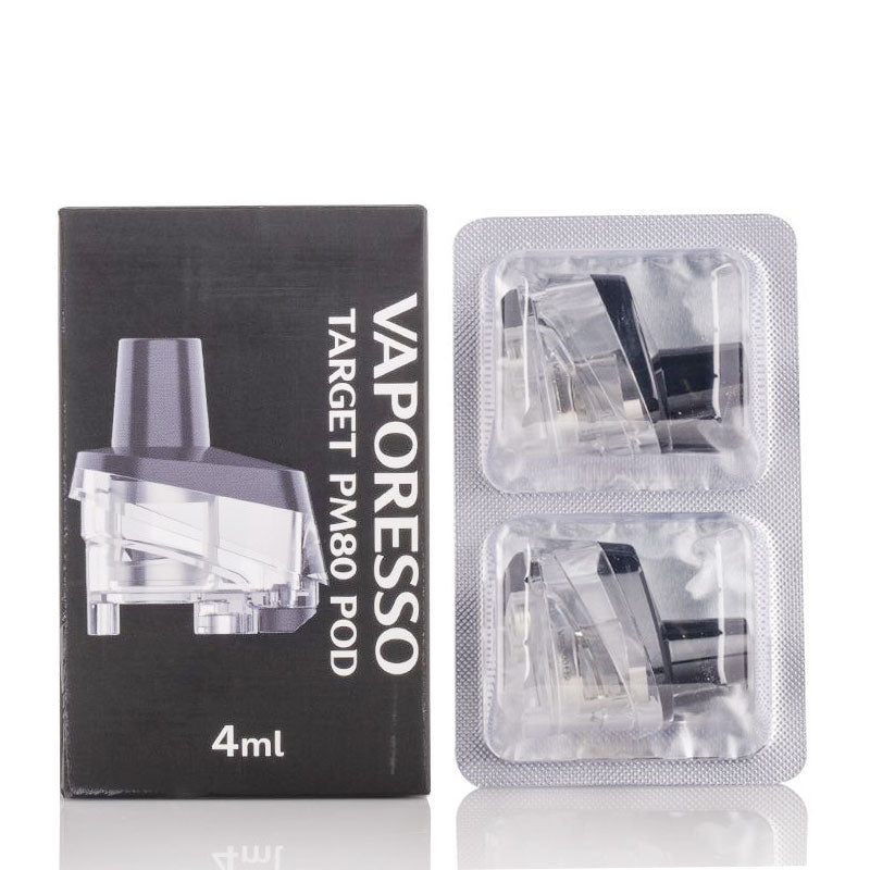 Vaporesso Target PM80 Replacement Pods - 2 Pack - Compatible with Target PM80 Kit - Perfect for Vaping Enthusiasts & On-the-Go Use