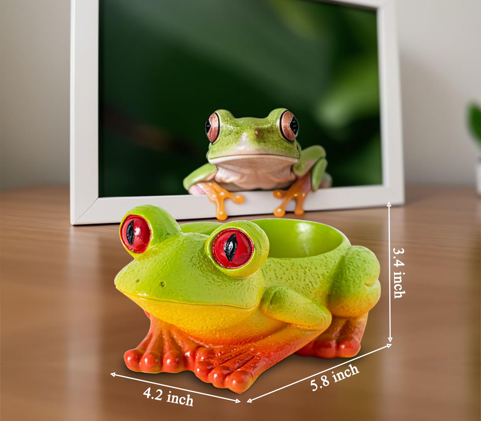 Cute Frog Paper Clip Holder for Desk - Fun & Functional Paperclip Organizer & Dispenser - Perfect Office Supply Accessory for School, Home & Work Organization