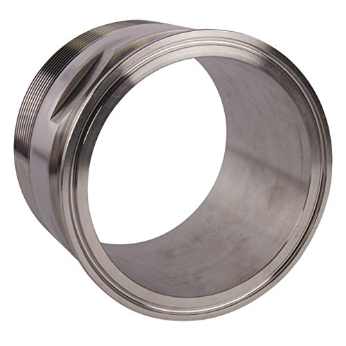 4 Inch NPT Adapter with Tri Clamp Fitting - 3 Pack - Compatible with Glacier Tanks - Perfect for Brewing, Distilling & Food Processing Equipment
