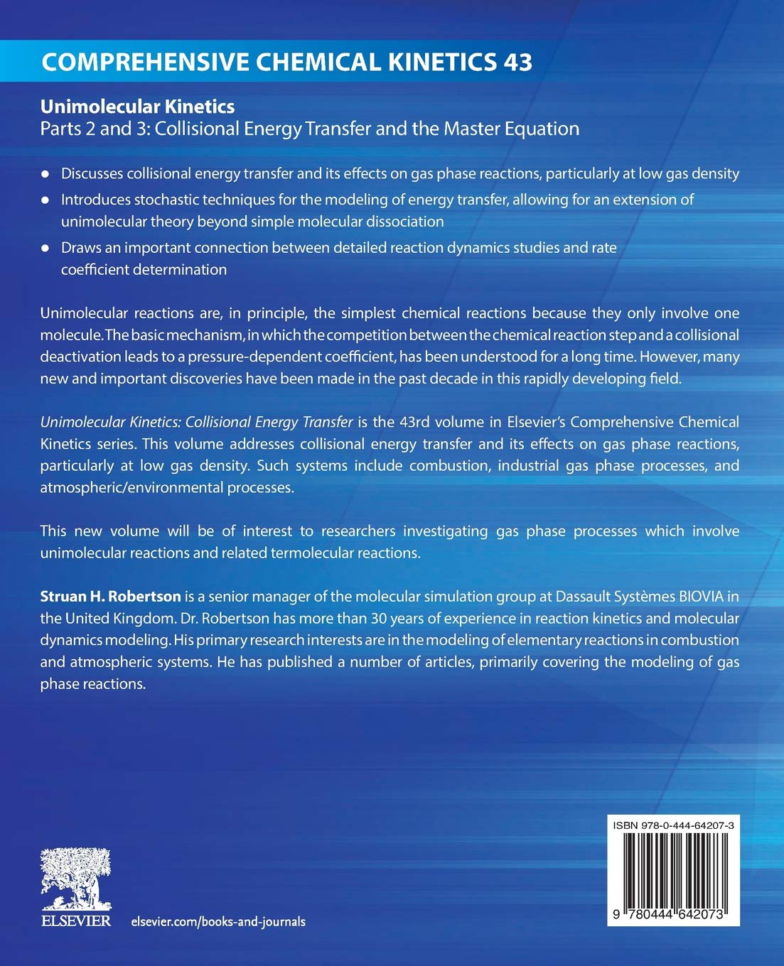 Unimolecular Kinetics Part 2: Collisional Energy Transfer & Master Equation | Comprehensive Chemical Kinetics Vol. 43 | For Chemistry Research & Advanced Studies