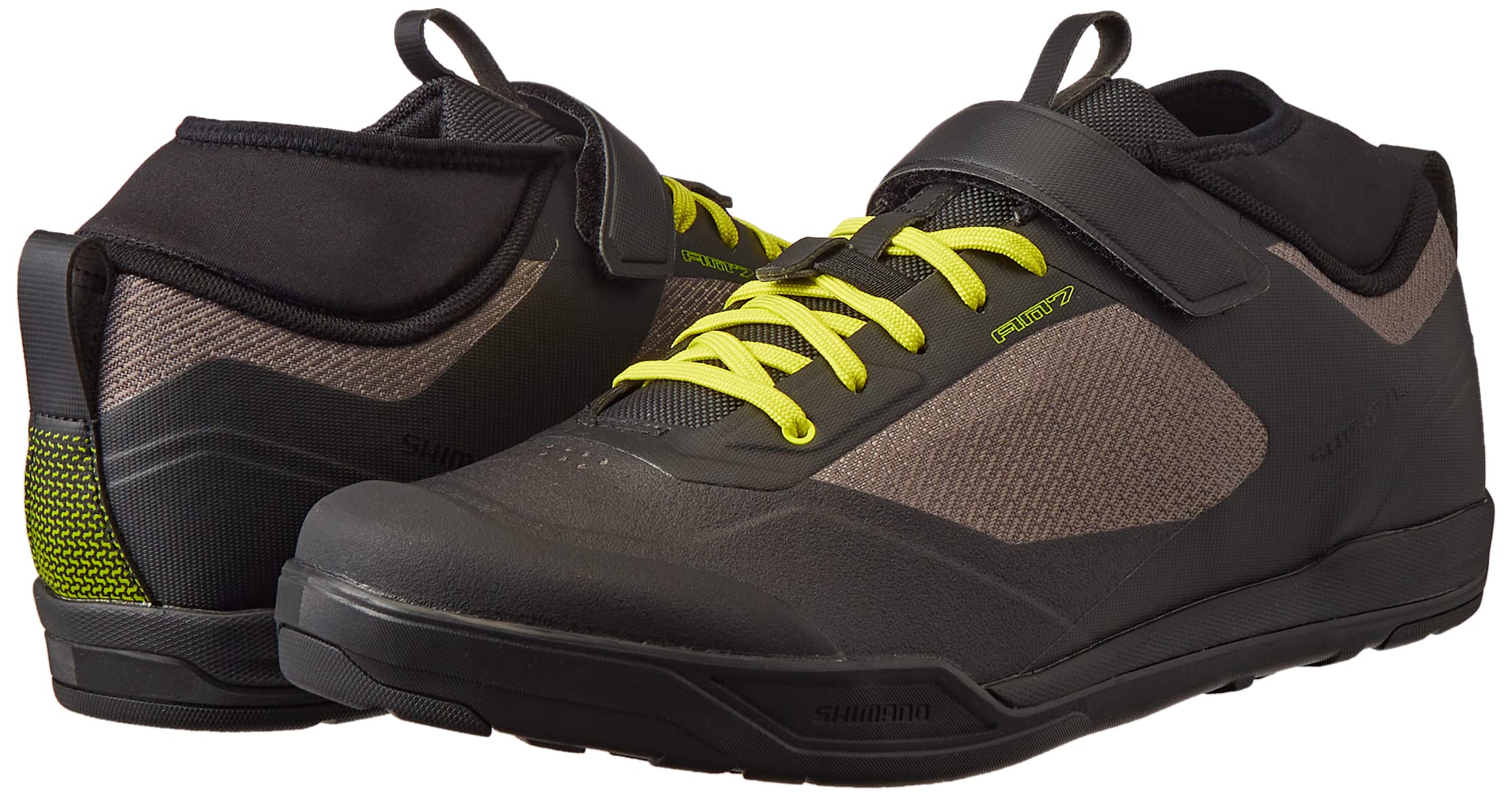 SHIMANO SH-AM702 Black Cycling Shoes for Men & Women - MTB Mountain Bike Shoes with Stiff Sole - Perfect for Trail Riding & Off-Road Biking (2021 Model)