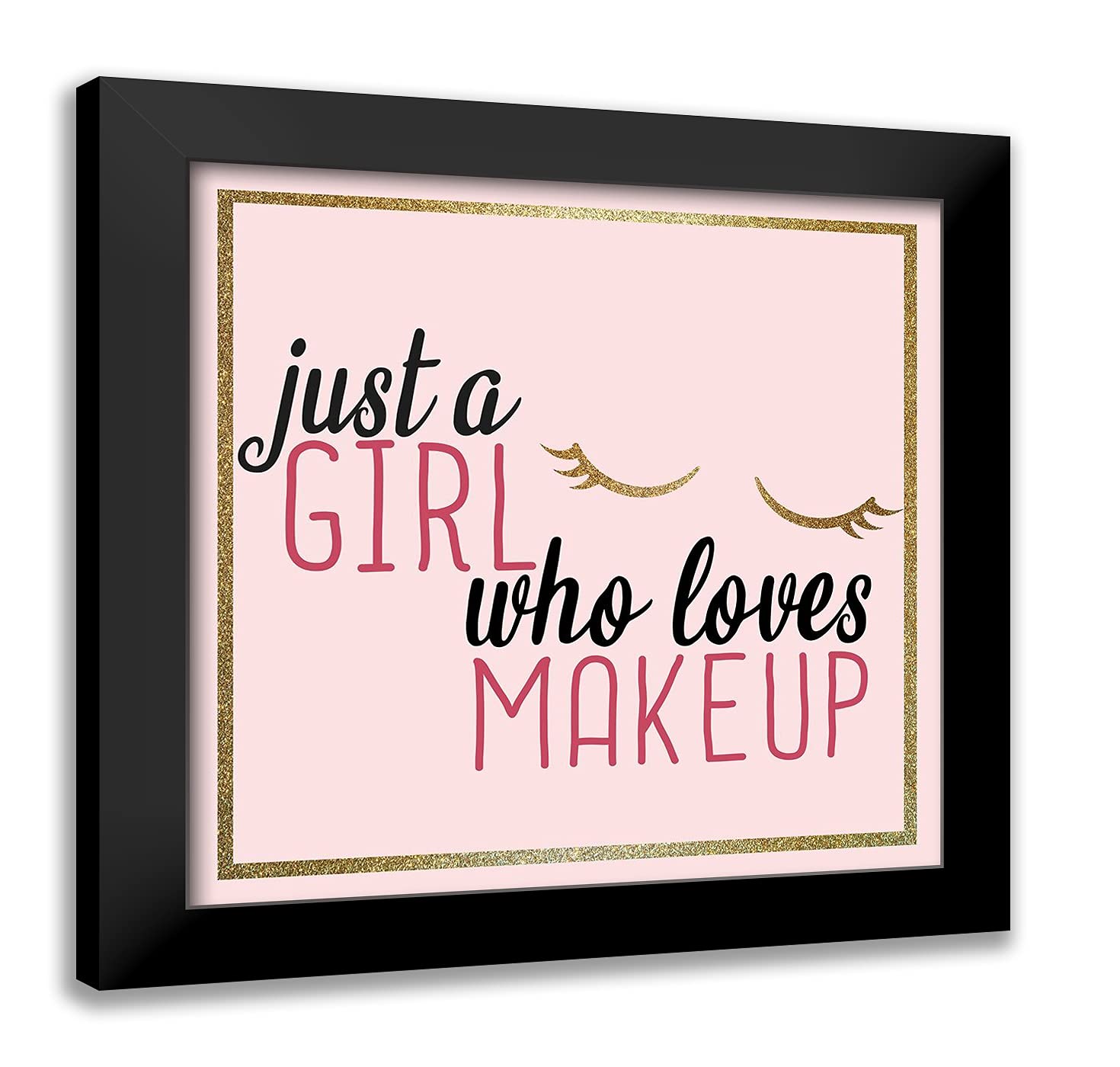 20x20 Black Modern Framed Wall Art Print - 'Lash 3 V2' by Kimberly Allen | Contemporary Home Decor for Living Room, Bedroom & Office
