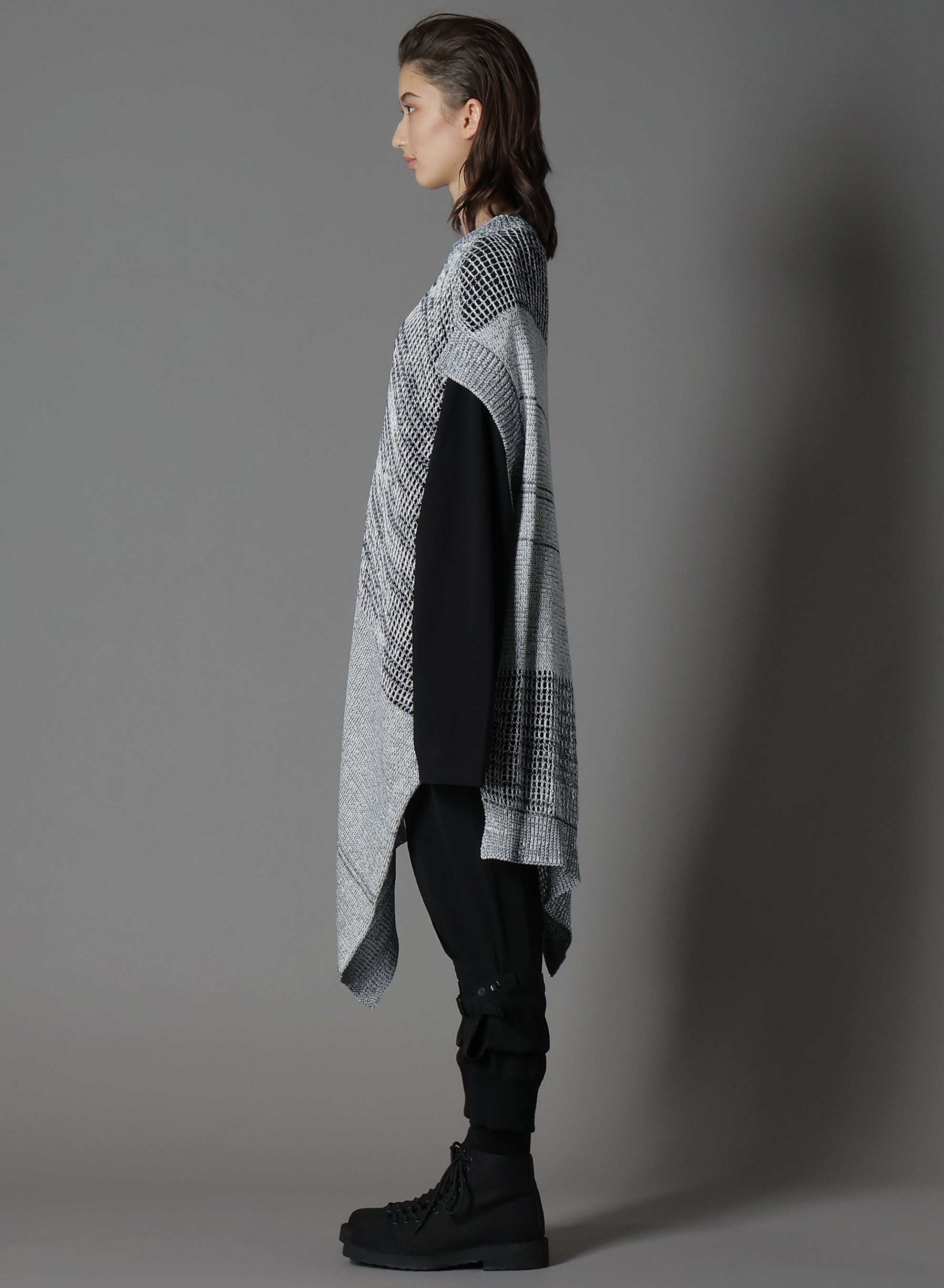 Code Yarn Mesh Long Knit Vest for Women - Lightweight Open Front Cardigan, Boho Chic Lace-Up Layering Piece - Perfect for Spring & Fall Outfits, Casual & Office Wear