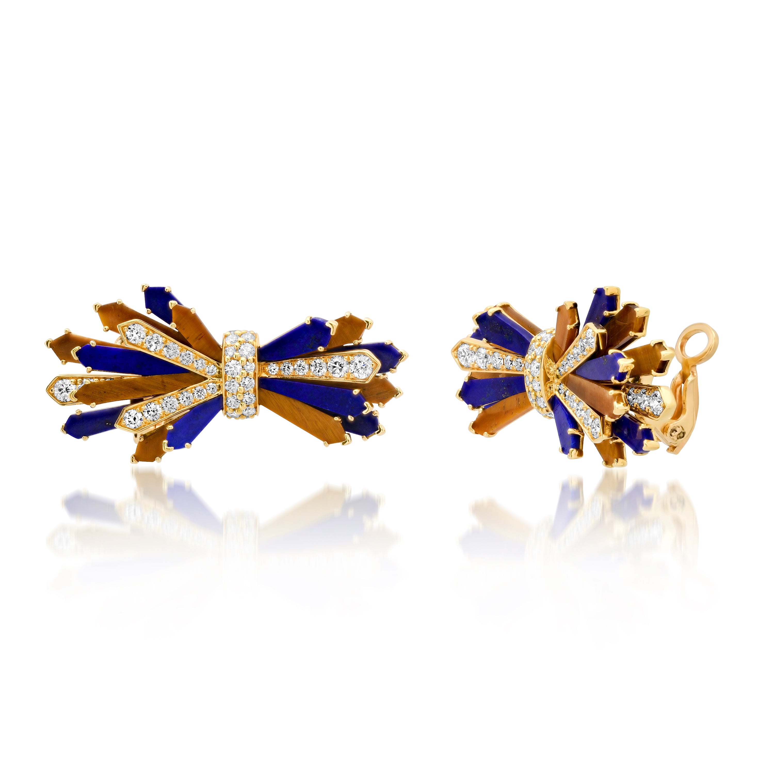 Double Penacho Fan Earrings - 3 Style Combinations for Women | Boho Chic Dangle Earrings for Parties, Weddings & Festivals