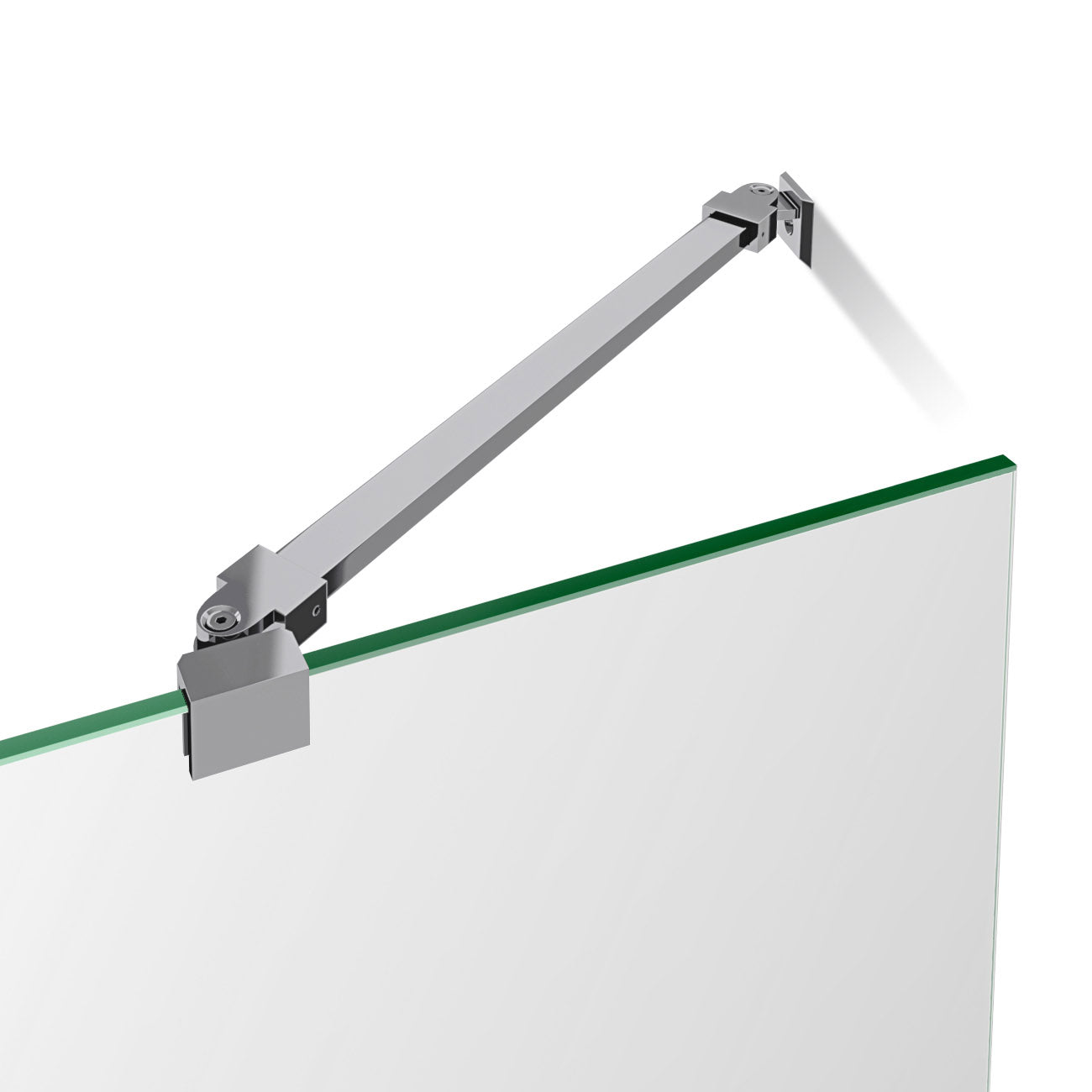 DreamLine Aqua Ultra 30x60 Inch Frameless Hinged Shower Door with SlimLine Base Kit - Modern Bathroom Upgrade for Small Spaces, Easy Installation & Leak-Proof Design