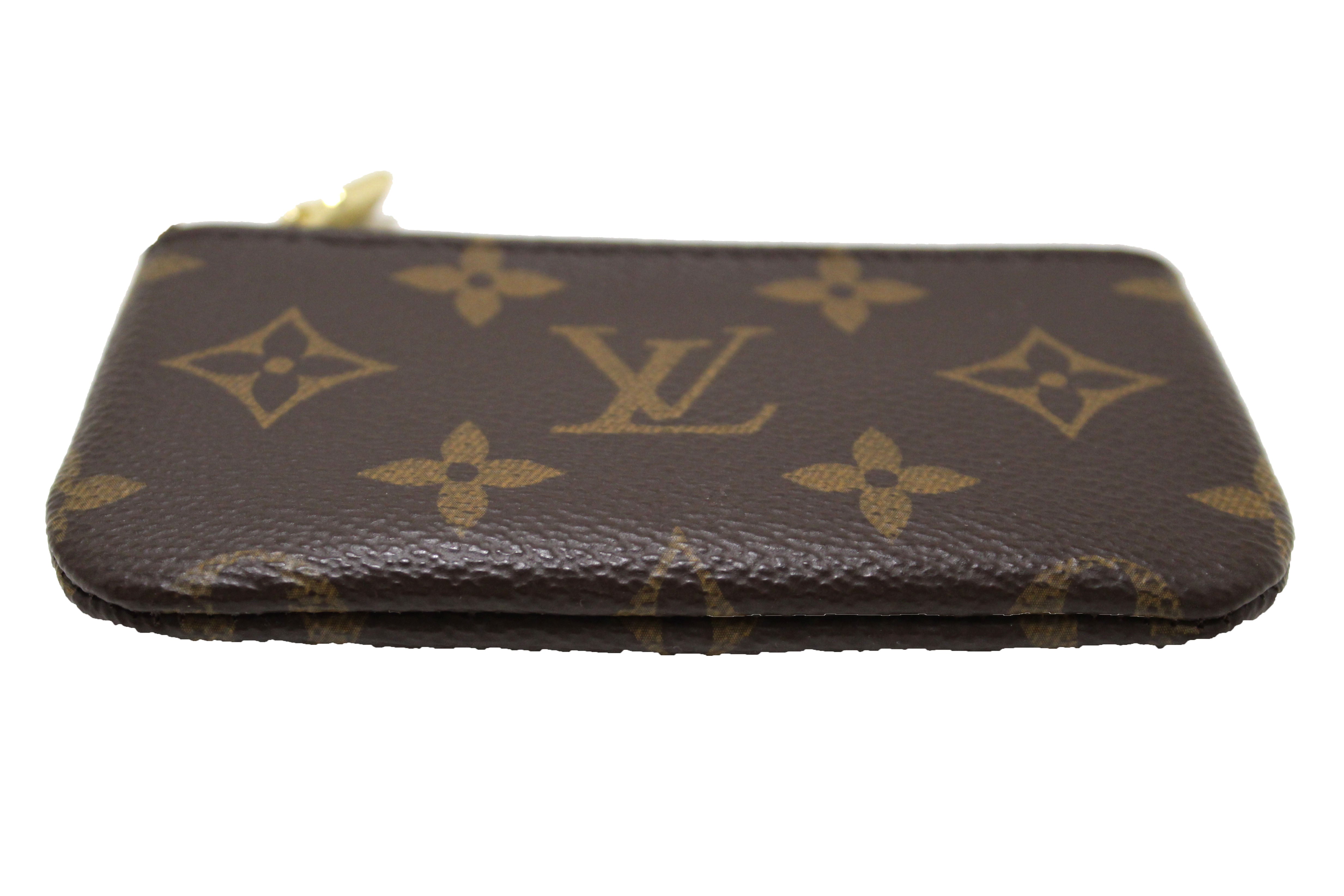 Authentic Louis Vuitton Monogram Canvas Key Pouch - Luxury Compact Wallet for Keys, Cards & Coins | Perfect for Everyday Use, Travel & Gift Giving