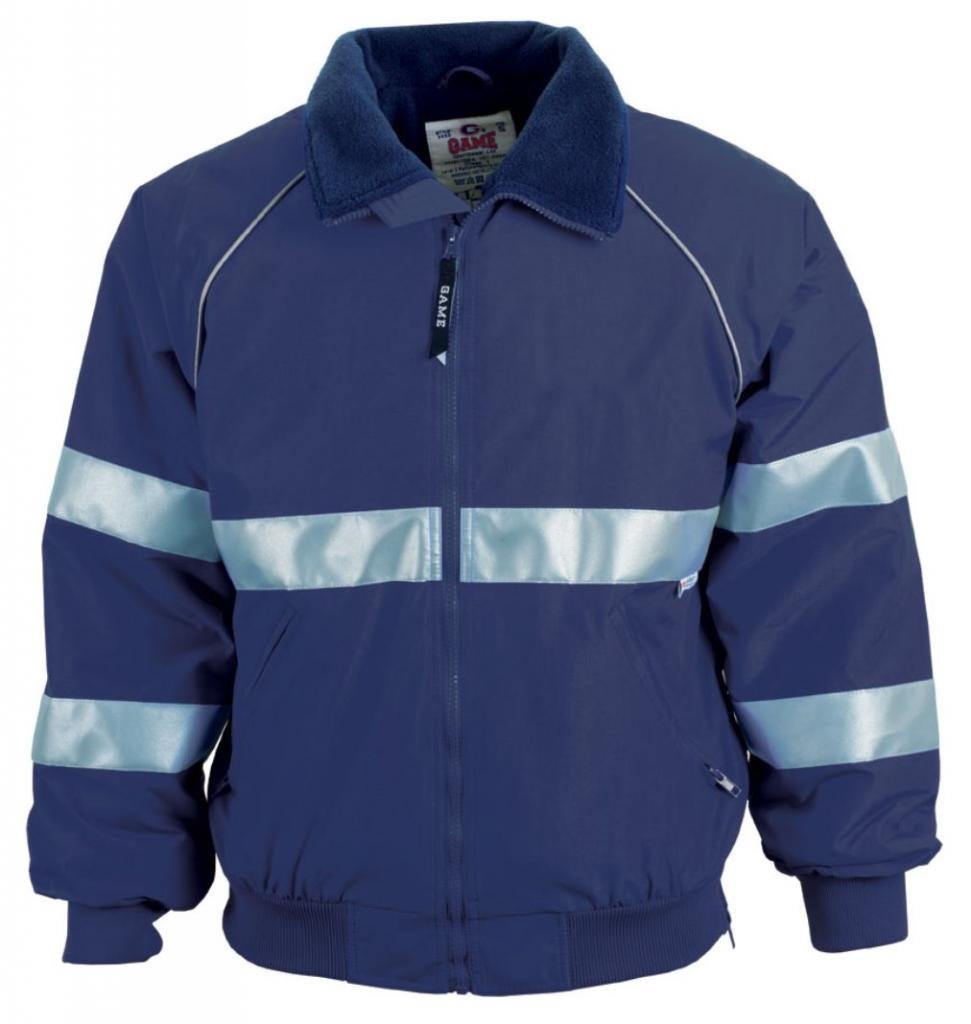 GAME Apparel - The Commander Hi-Viz Reflective Safety Jacket, Style# 9450 for Outdoor Work, Cycling & Running - High Visibility Windbreaker for Men & Women
