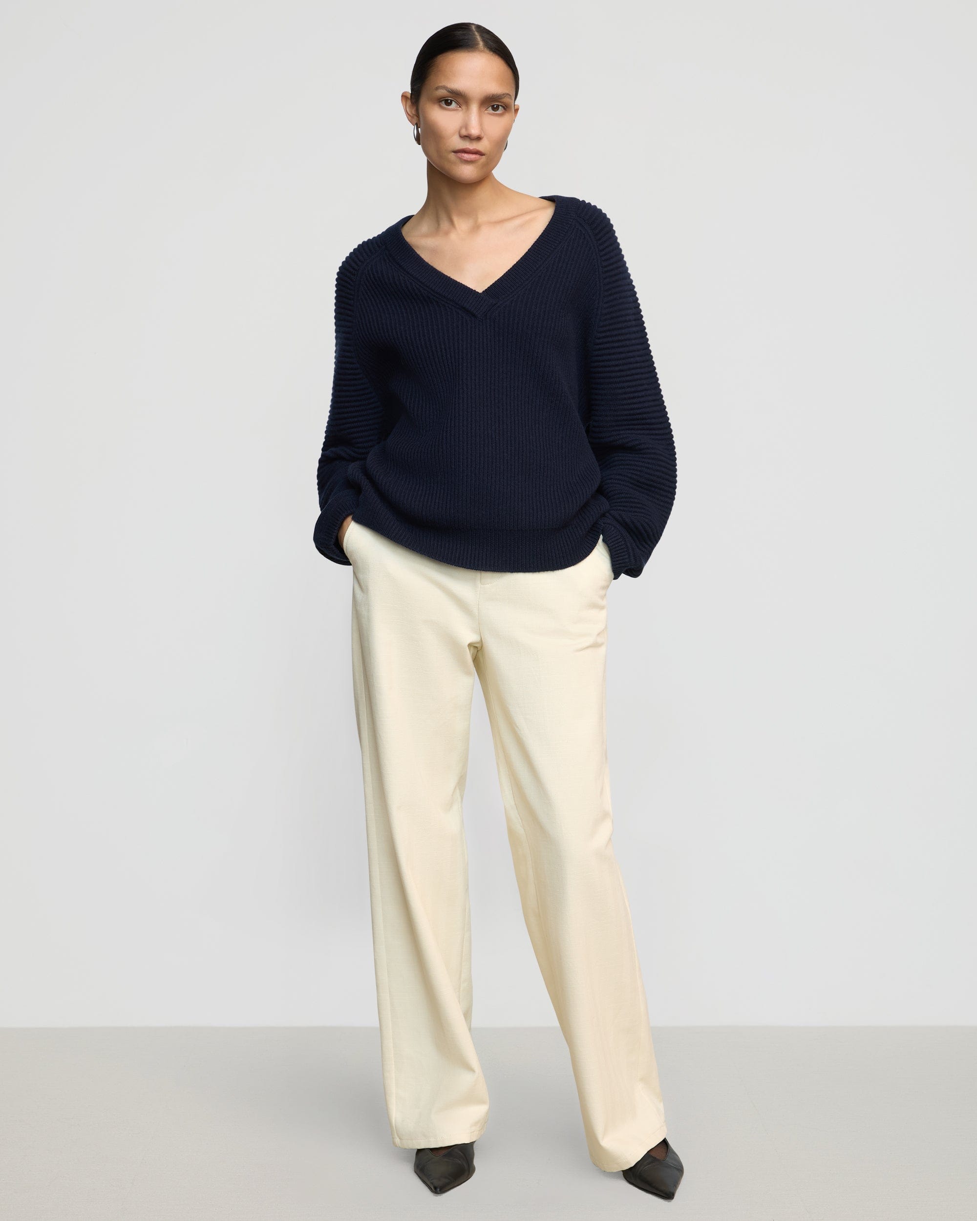 Malala Organic Cotton Wool Ottoman Sweater for Women - Soft & Cozy Pullover Sweater for Fall & Winter - Perfect for Casual Wear, Office & Outdoor Activities