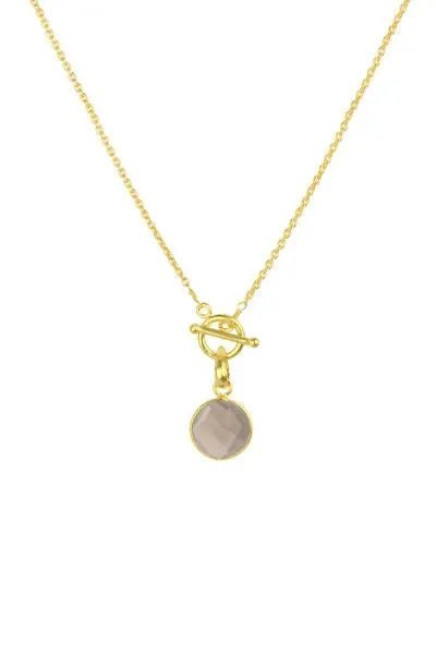 Elegant Round Pendant Necklace for Women - Sterling Silver or Gold Plated Minimalist Jewelry - Perfect for Everyday Wear, Date Nights & Gift Giving