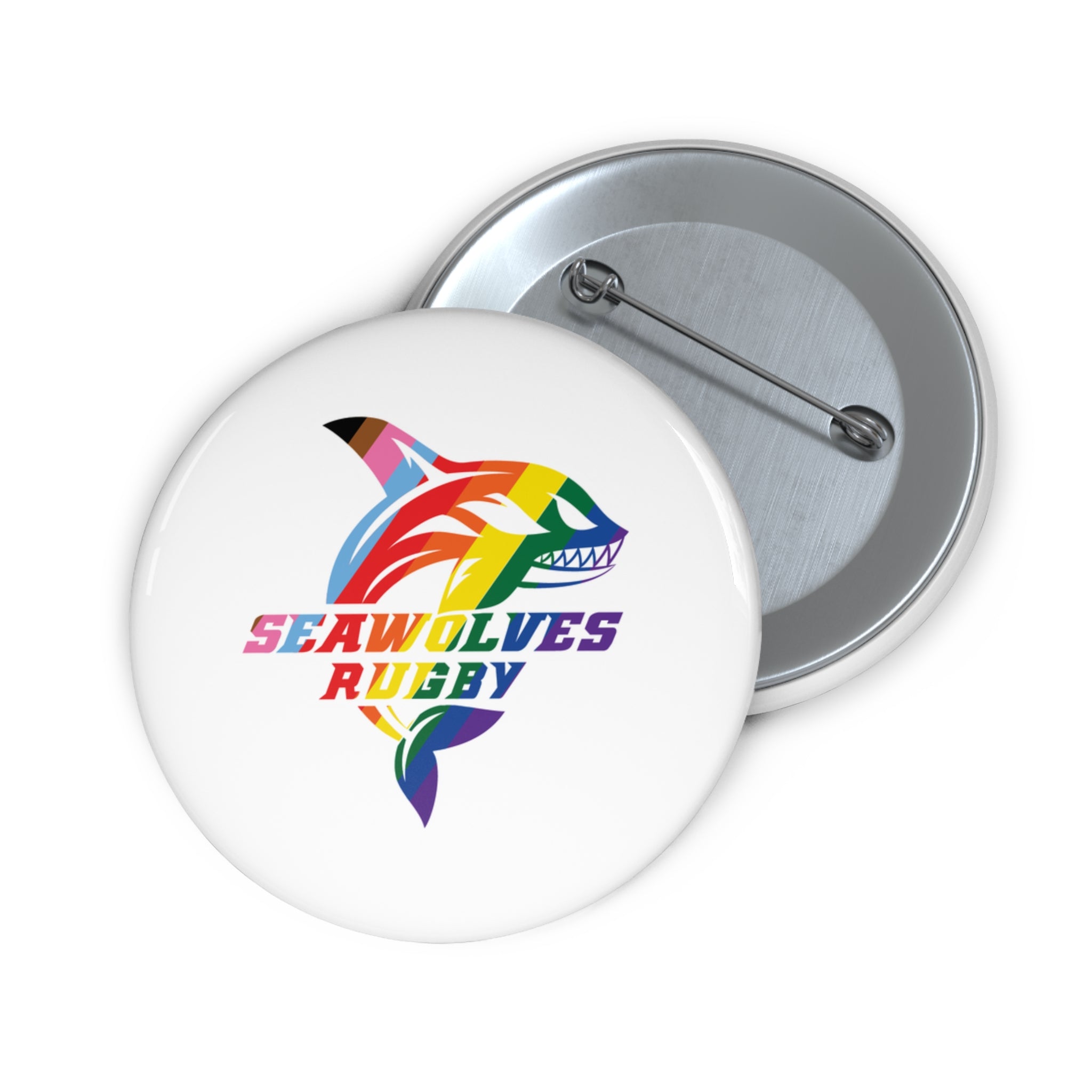 Seawolves Pride Pin Button - Enamel Lapel Pin for Backpacks, Hats & Jackets - Show Your Team Spirit at Games & Events