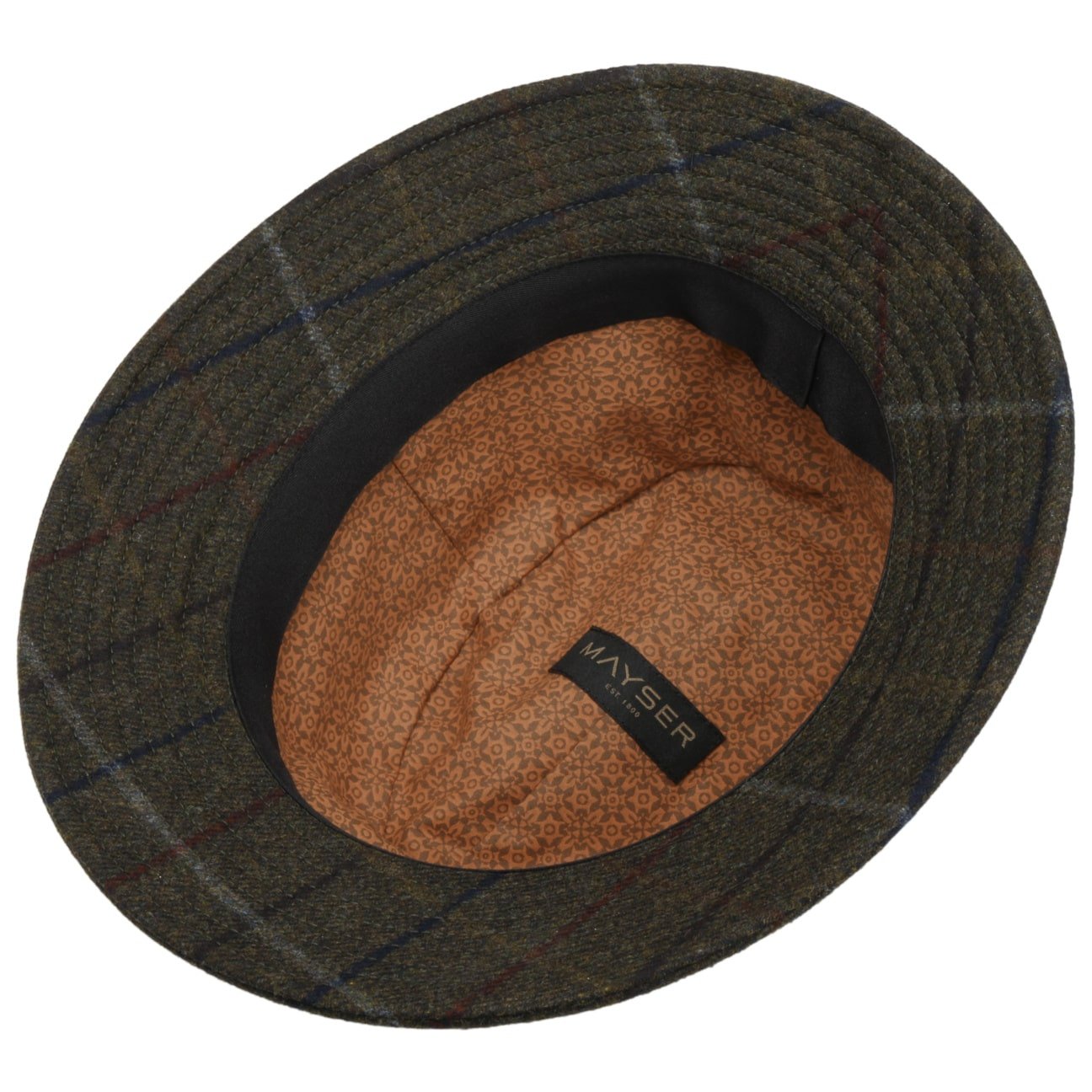 Check Bucket Wool Hat by Mayser - Warm Winter Beanie for Women & Men - Perfect for Skiing, Hiking, and Cold Weather Fashion