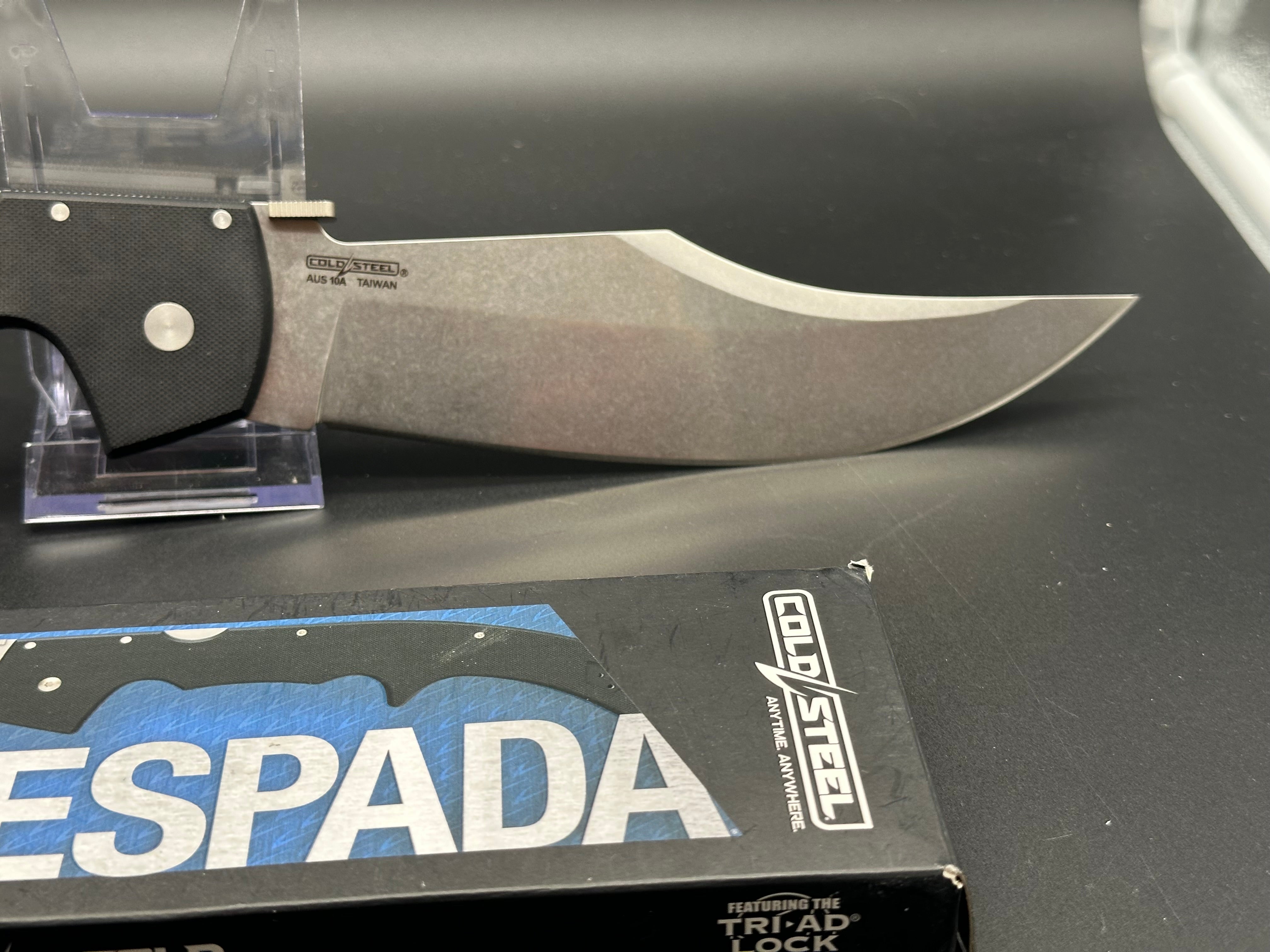 Cold Steel Espada XL G-10 Lockback Folding Knife - 7.5