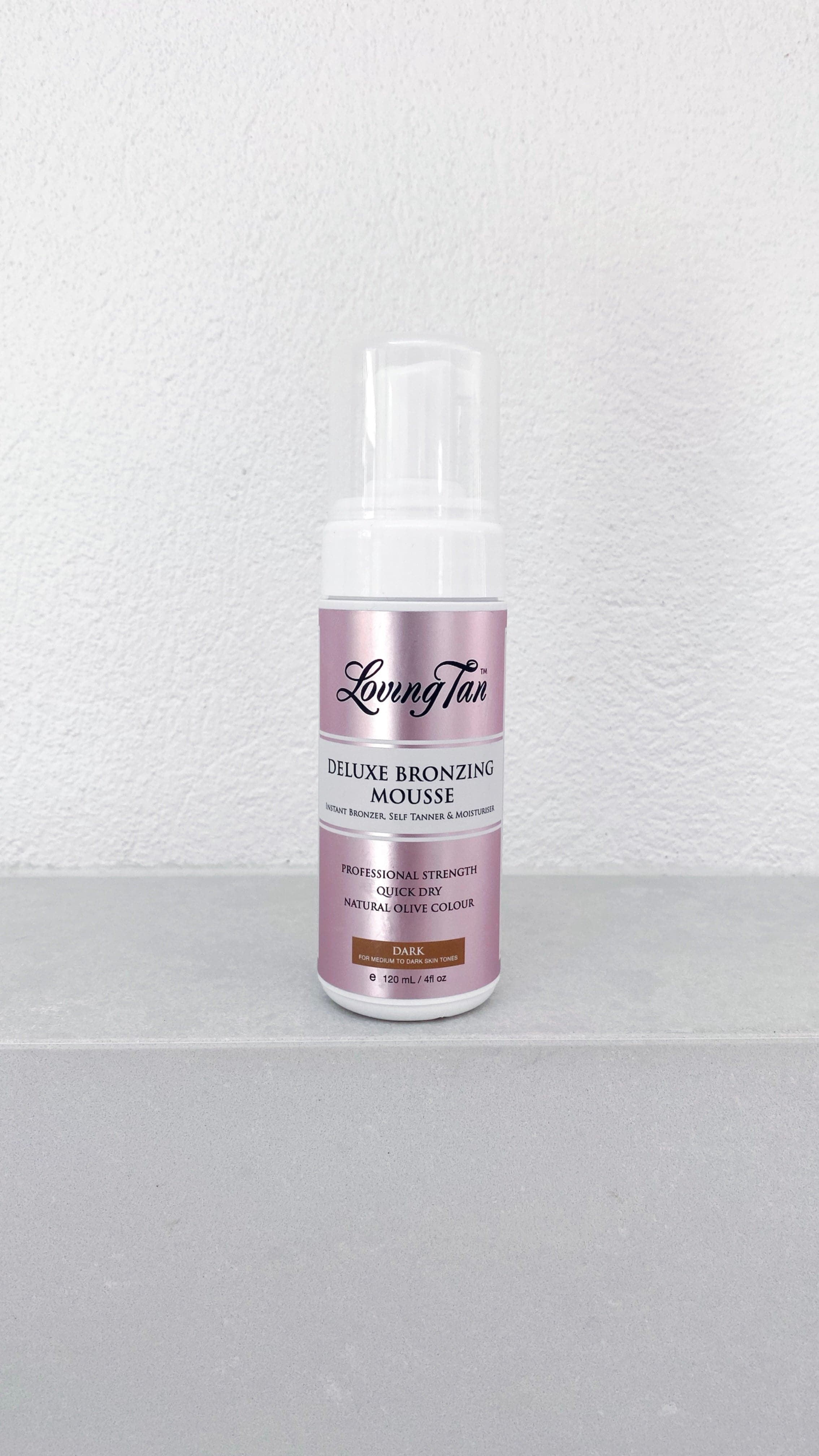 Loving Tan Deluxe Bronzing Mousse - Dark Self Tanner for Natural Looking Sunless Tan - Perfect for Beach, Vacation & Special Occasions
