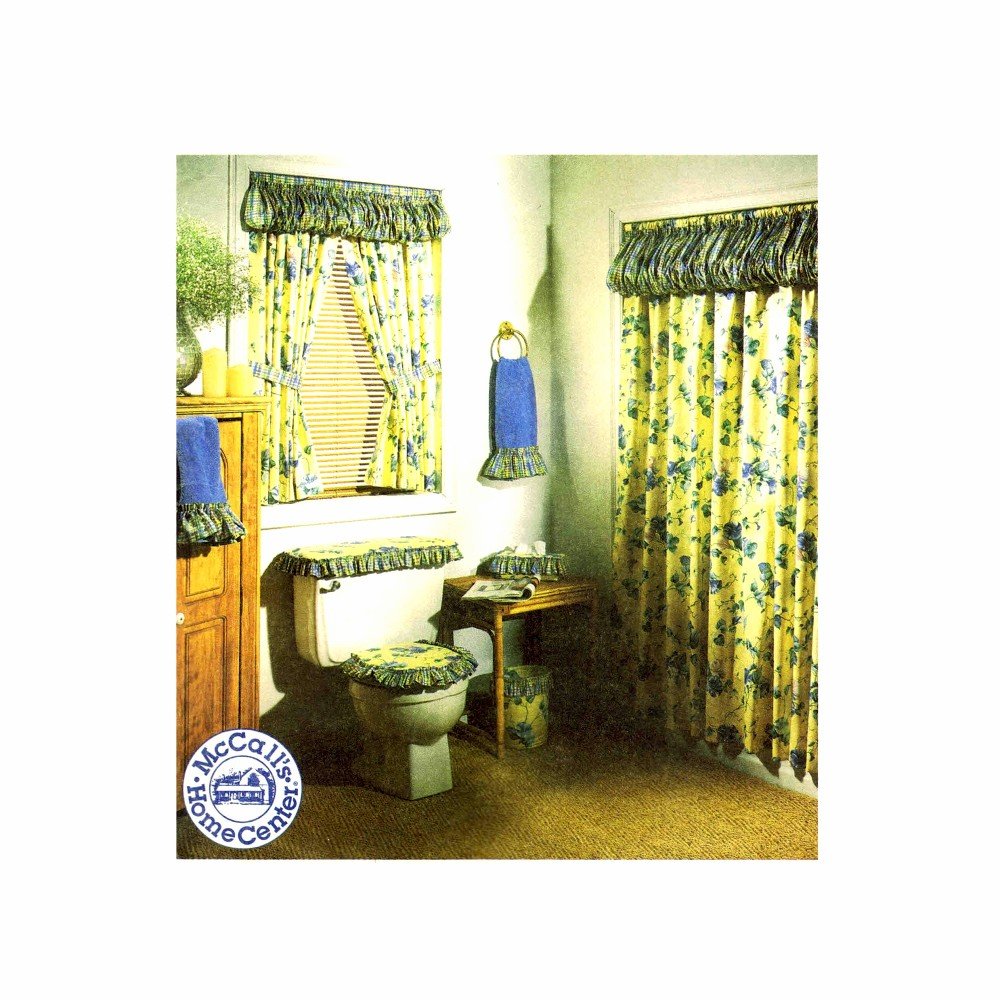 McCall's 87021997 Bathroom Essentials Set - Shower Curtain, Bath Mat & Accessories for Modern Home Decor | Perfect for Bathroom Makeover & Spa-Like Retreat