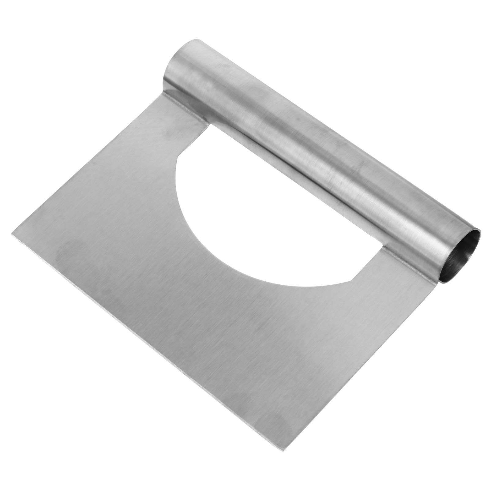 Hemoton Stainless Steel Dough Scraper & Bench Scraper - Dual-Sided Baking Tool for Cake Decorating, Fondant, Noodle Cutting, and Steamed Vermicelli Rolls - Perfect for Home Bakers and Professional Kitchens