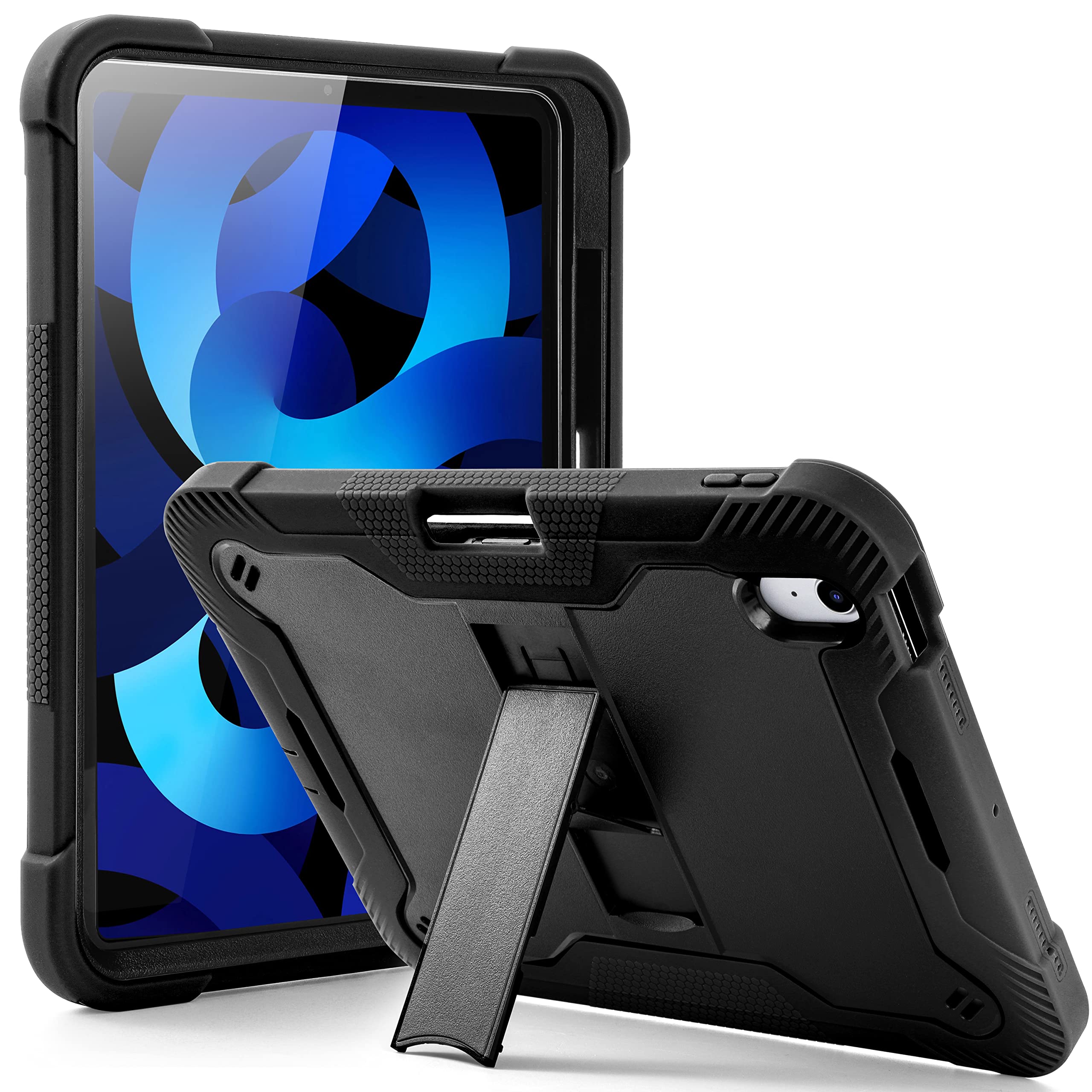 Shockproof iPad 10.9 Case for 10th Generation (2022) - Hybrid Protective Cover with Kickstand | Compatible with Apple iPad 10.9