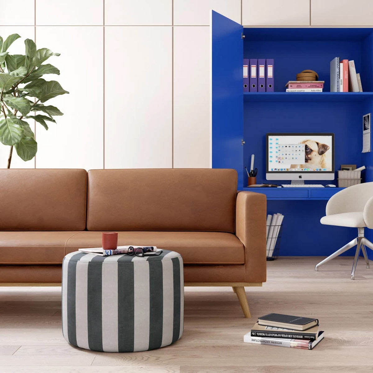 Johan Genuine Leather 3-Seater Sofa - Modern Luxury Living Room Furniture for Home & Office Comfort