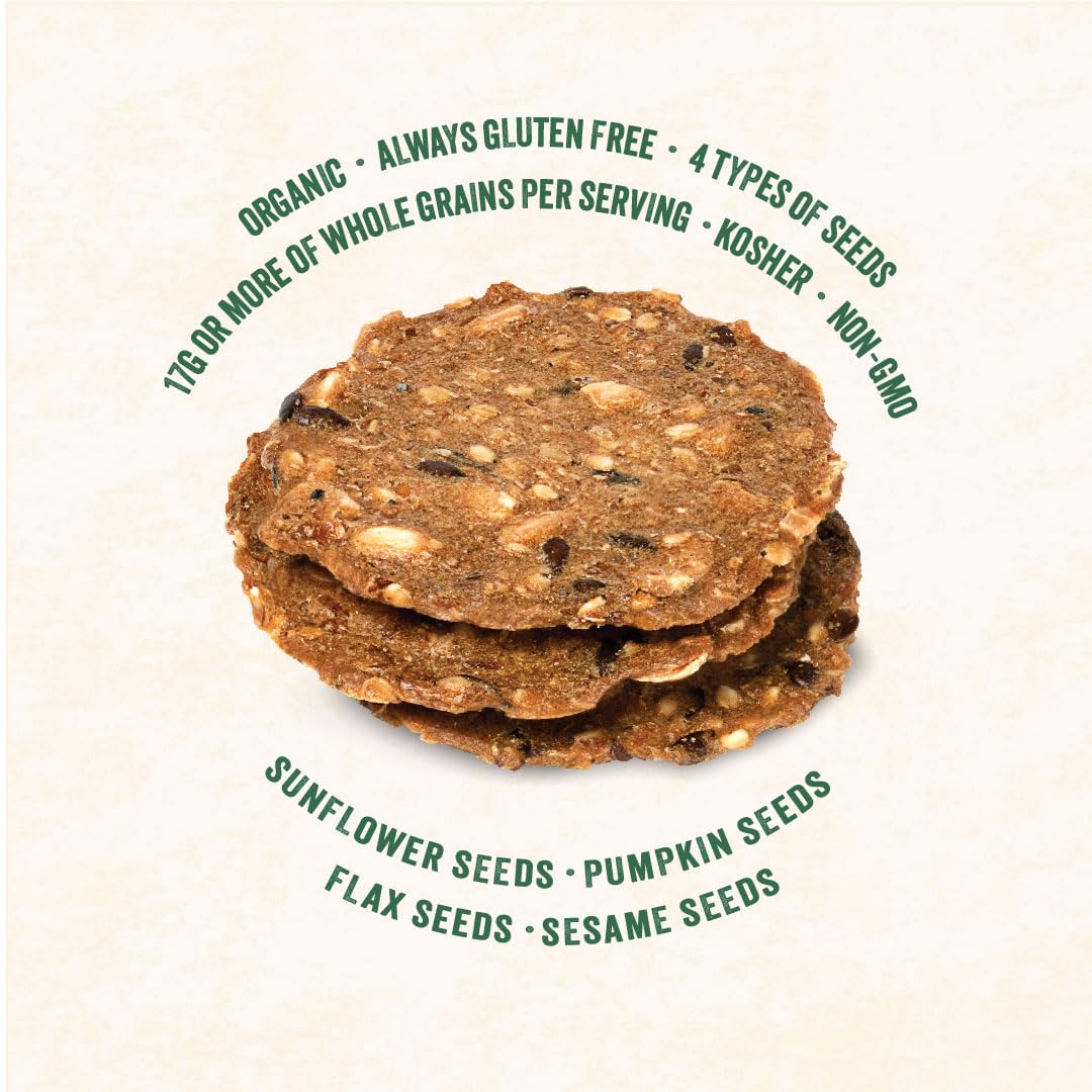 Mary's Gone Crackers Organic Super Seed Crackers, Jalapeno Flavor - Gluten-Free, Non-GMO, Vegan, Whole Grain Snacks, 5.5oz (Pack of 1) | Perfect for Healthy Snacking, Parties & On-the-Go Nutrition