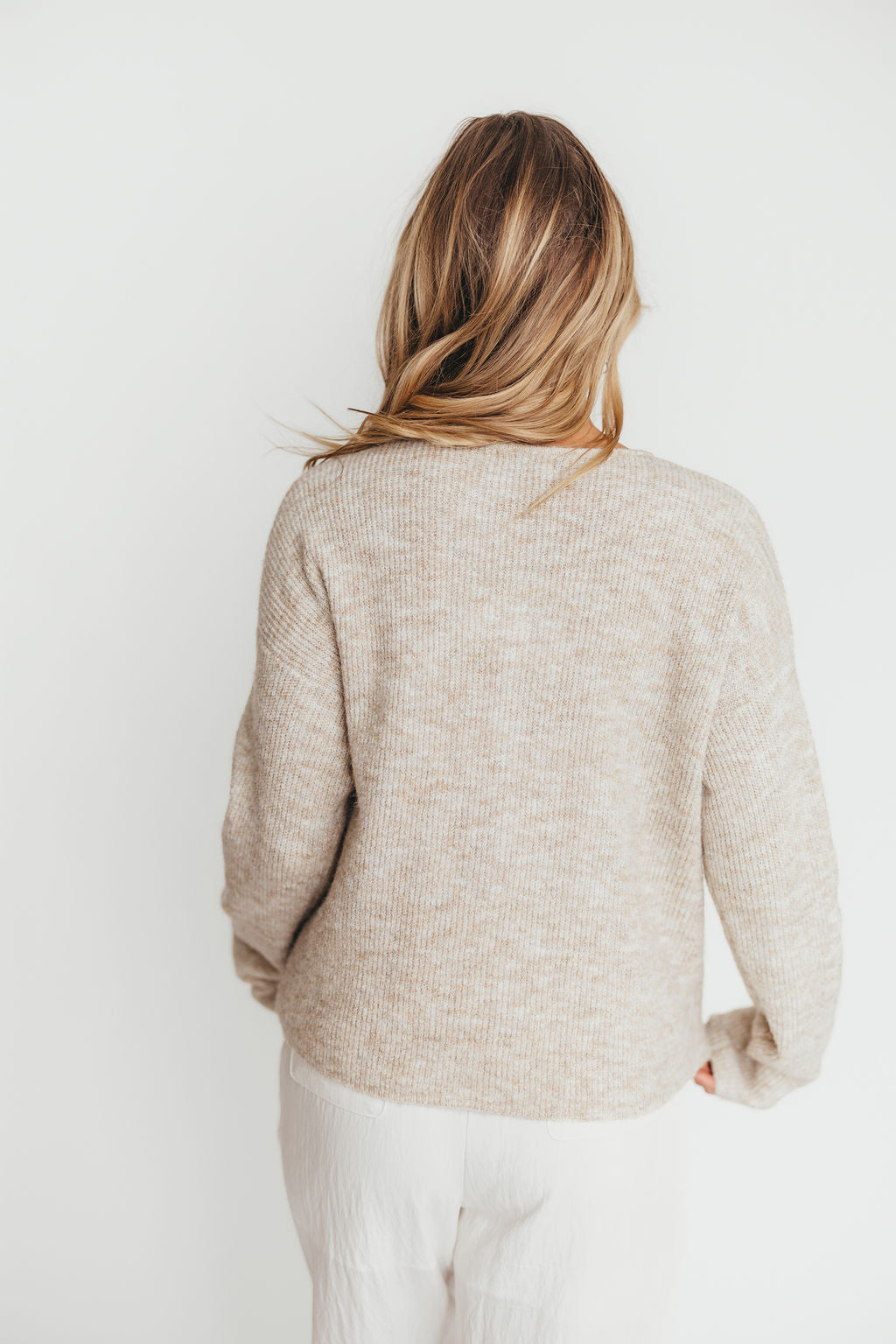 Newport Cardigan for Women - Soft Oatmeal Heather Knit Sweater | Cozy Fall & Winter Layering Piece for Casual Outfits and Office Wear
