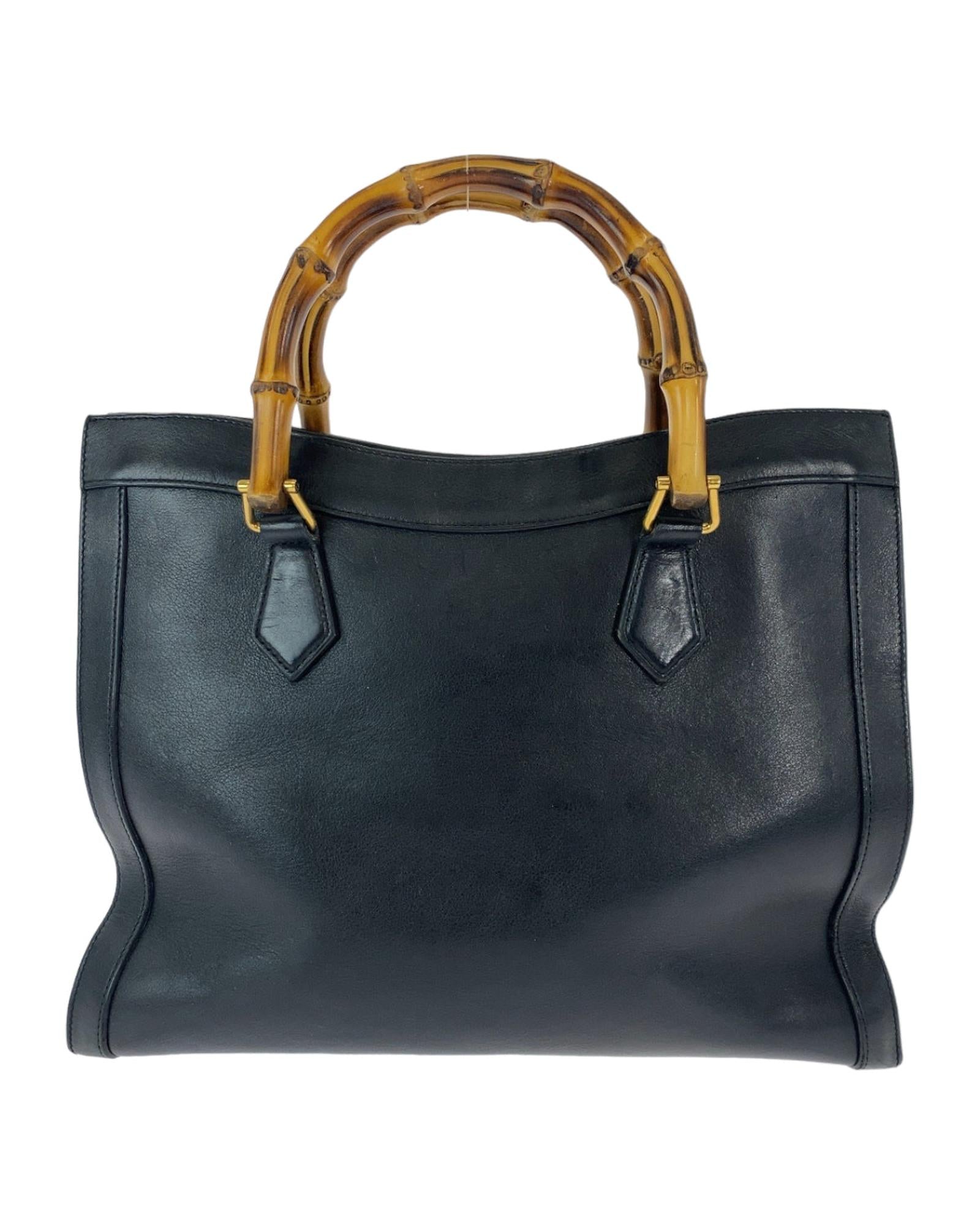 Stylish Bamboo Diana Leather Handbag for Women - Fashionable Crossbody Purse with Adjustable Strap - Perfect for Work, Travel & Everyday Use