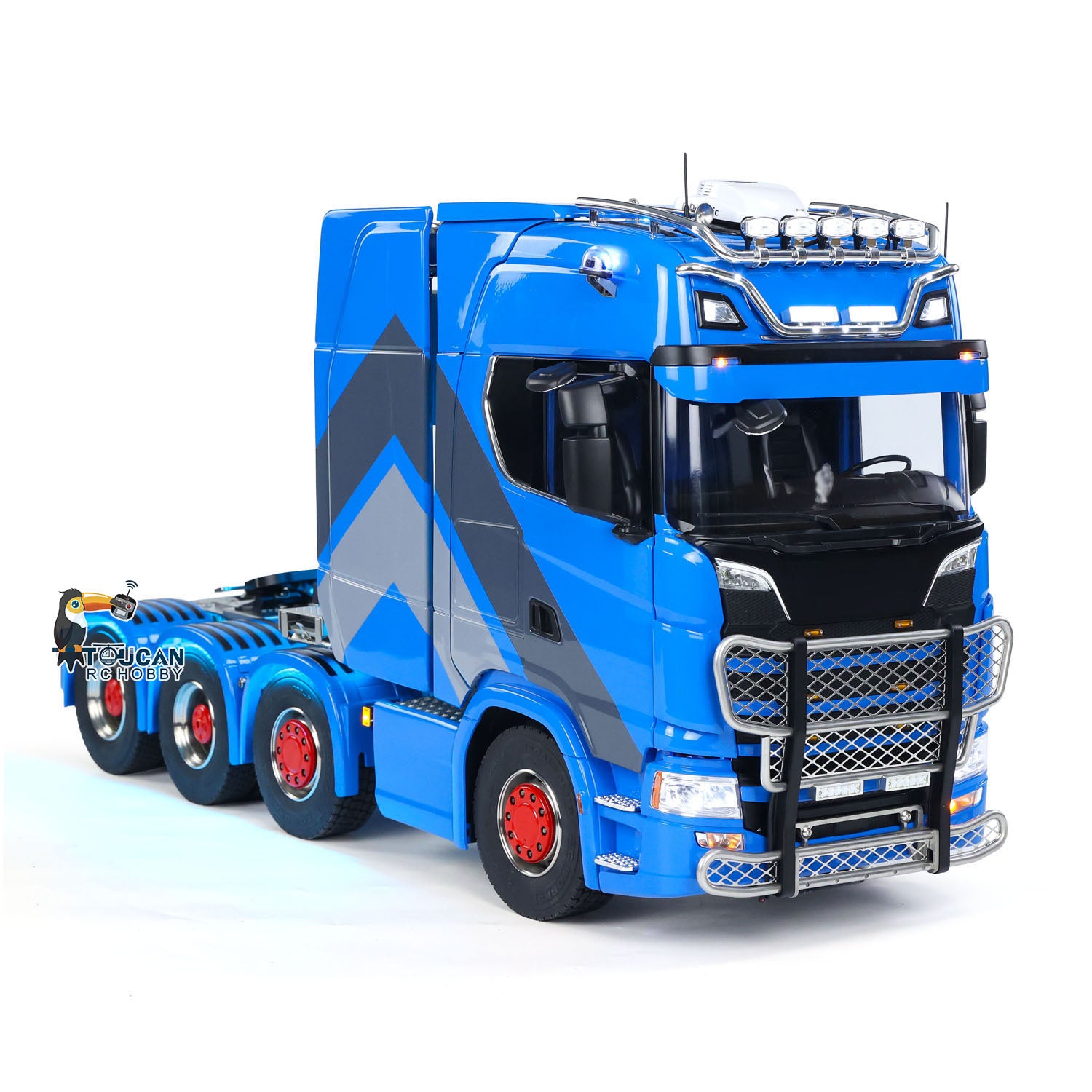 1/14 Scale 770S 8x8 Metal Chassis RC Tractor Truck - Remote Control Construction Vehicle with ST8 Battery - Perfect for Off-Road Adventure & Construction Site Play