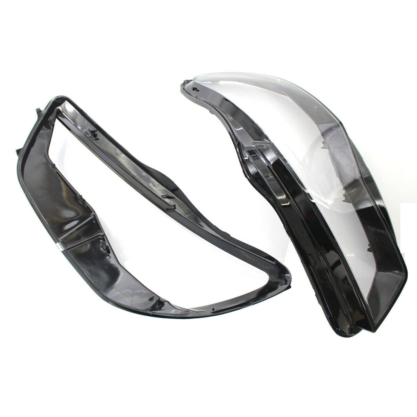 Premium Car Headlight Lens Cover for Audi A6 C7 2016-2018 - Transparent Headlamp Shell Replacement with UV Protection - Perfect for Night Driving & Foggy Conditions