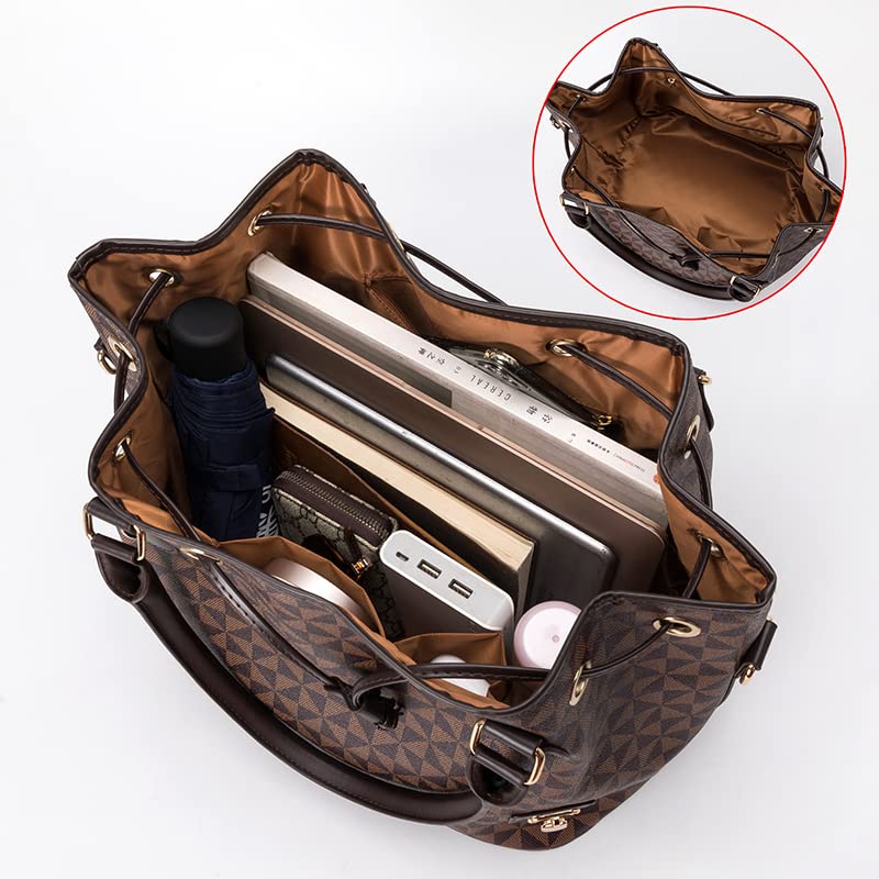 Stylish Women's PU Leather Handbag - Top Handle, Shoulder & Crossbody Bag - Luxury Tote Purse for Work, Travel & Everyday Use