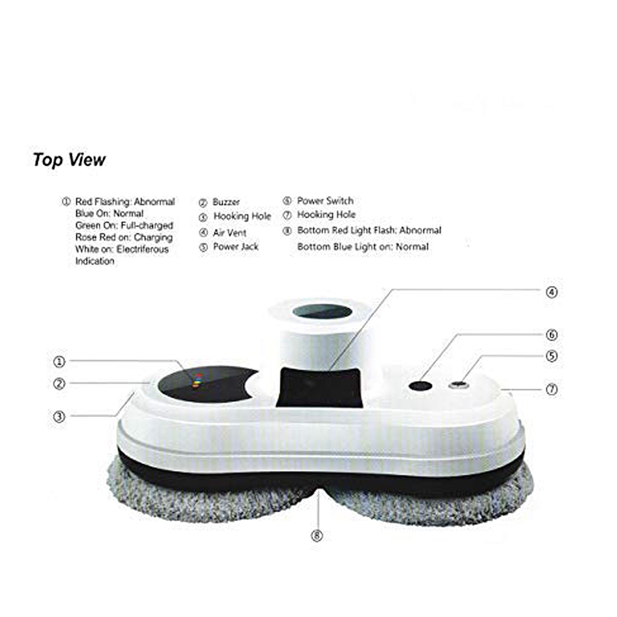 Automatic Window Cleaning Robot - Smart AI-Powered Glass Cleaner for Home & Office - Effortless Streak-Free Shine - Perfect for High-Rise Buildings & Hard-to-Reach Windows
